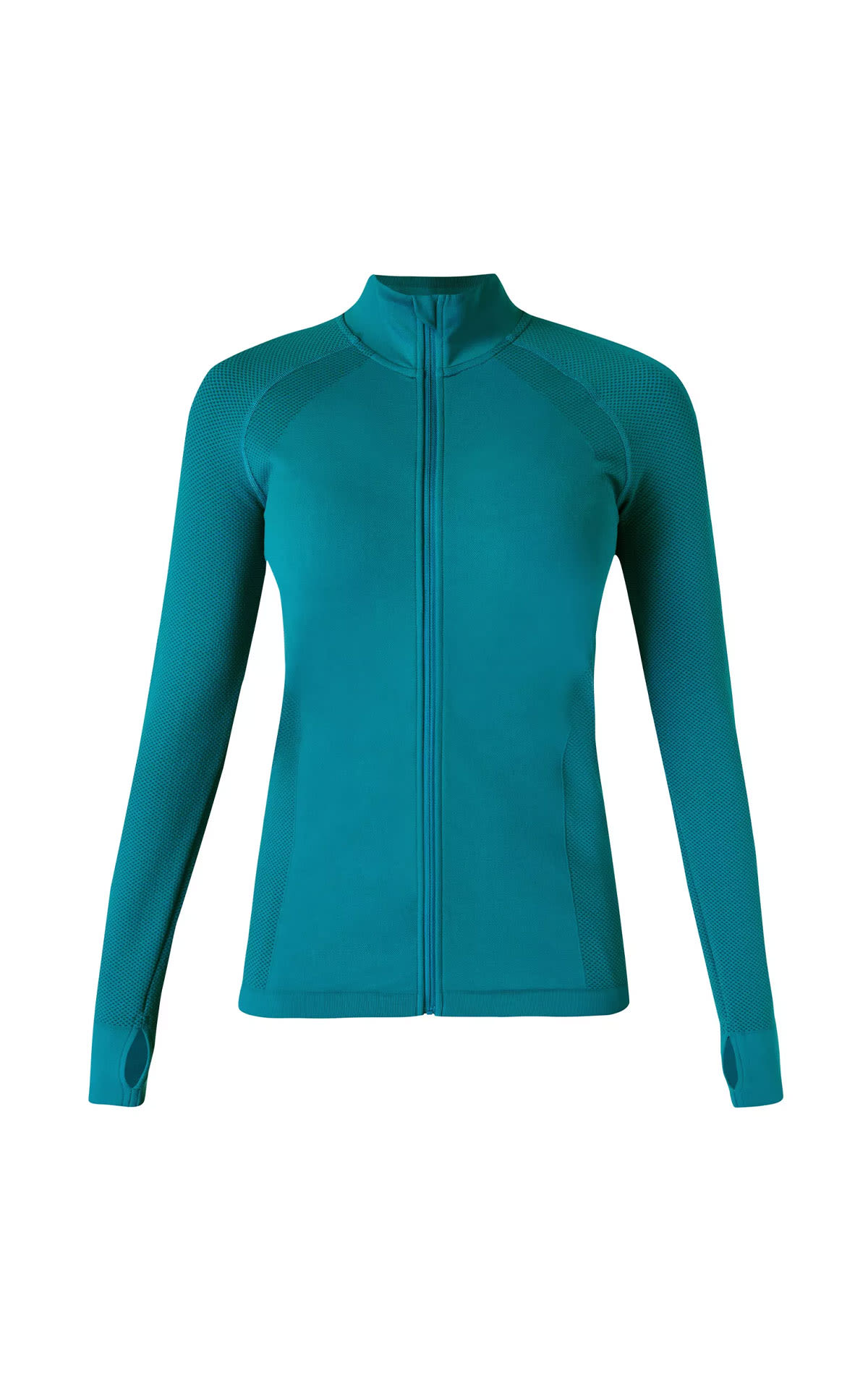 Sweaty Betty Athelete doubleweight seamless gym zip up from Bicester Village