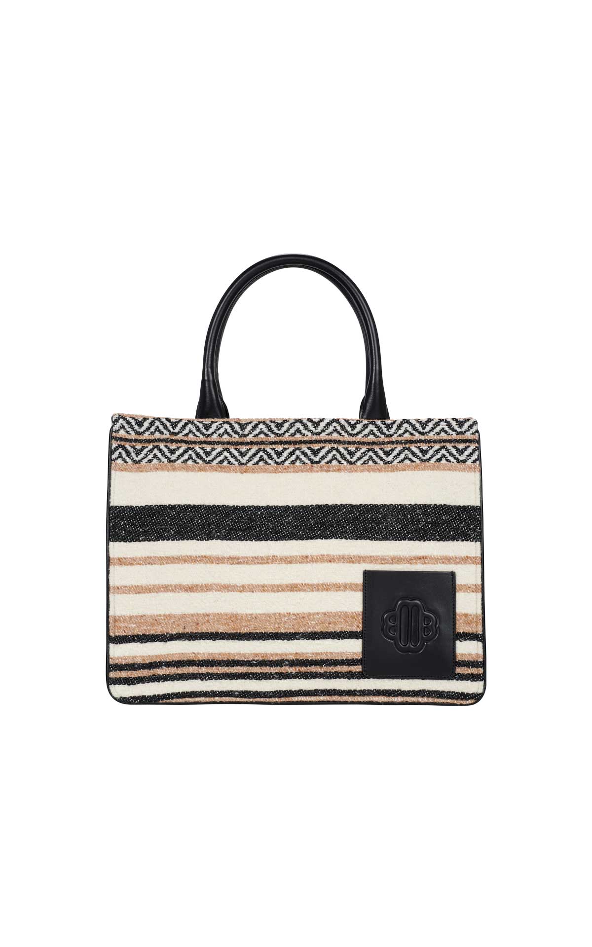 Stripped tote bag Maje