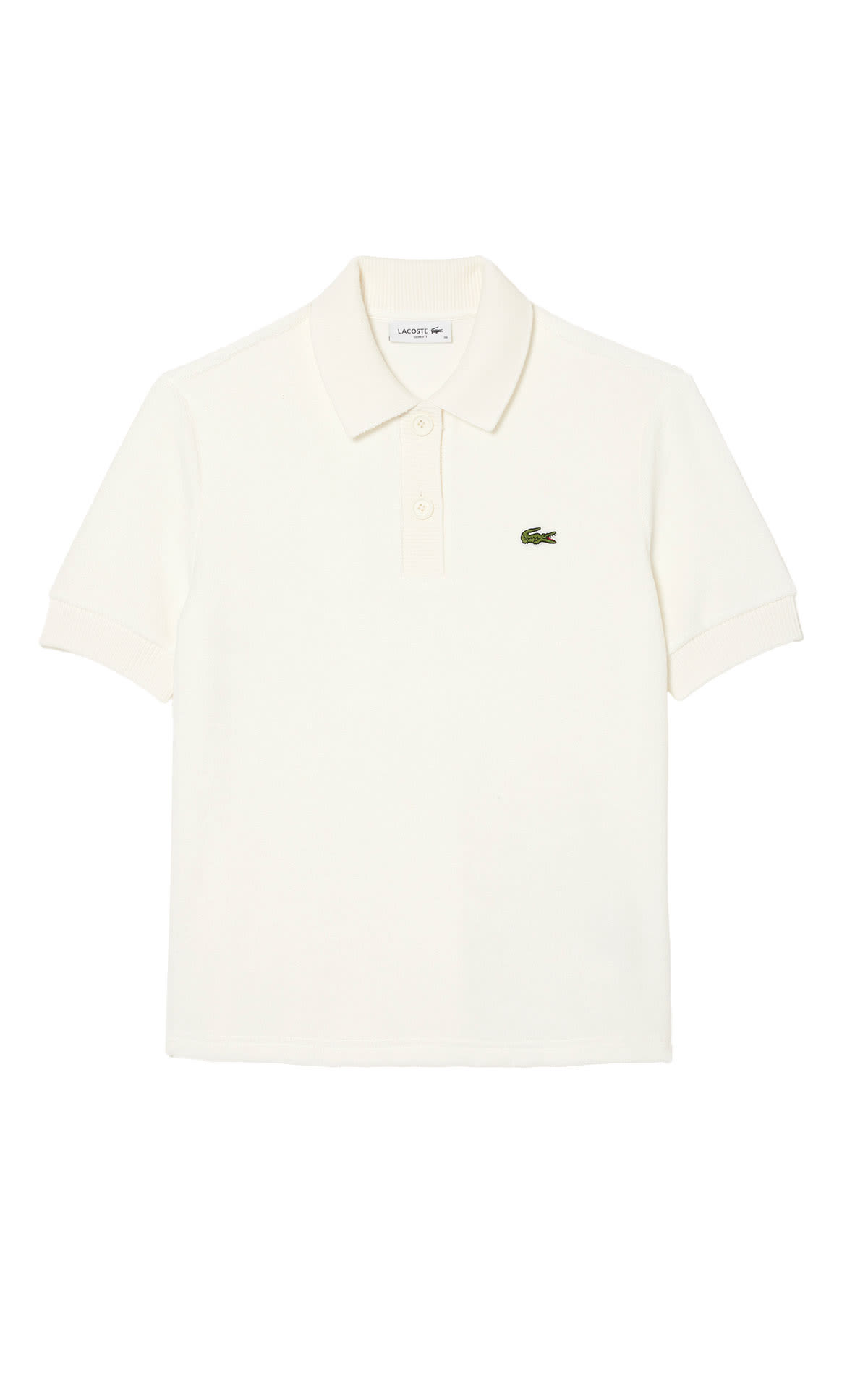 White short sleeve polo shirt  lacoste outlet madrid las rozas village