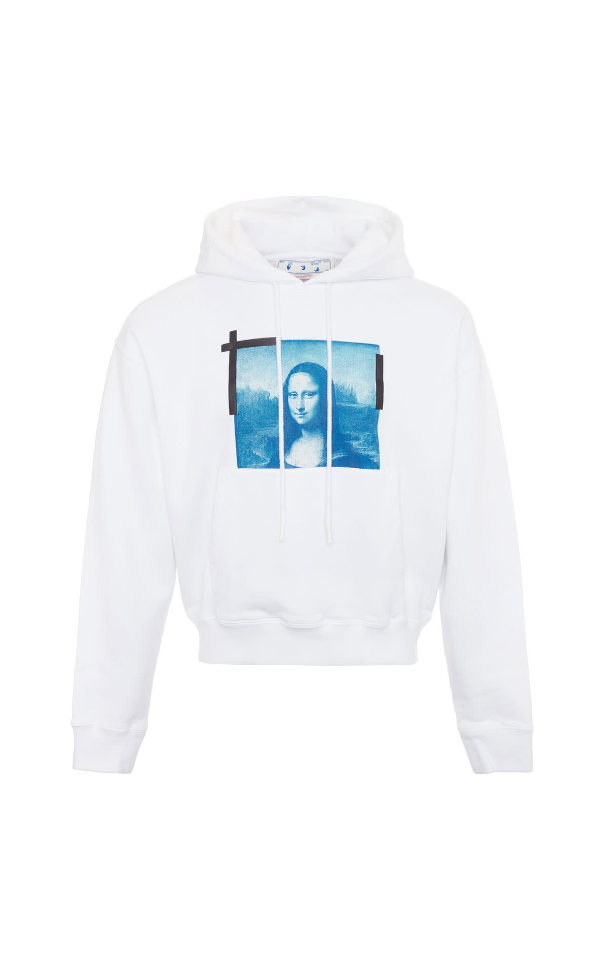 OFF-WHITE Monalisa over hoodie white blue from Bicester Village