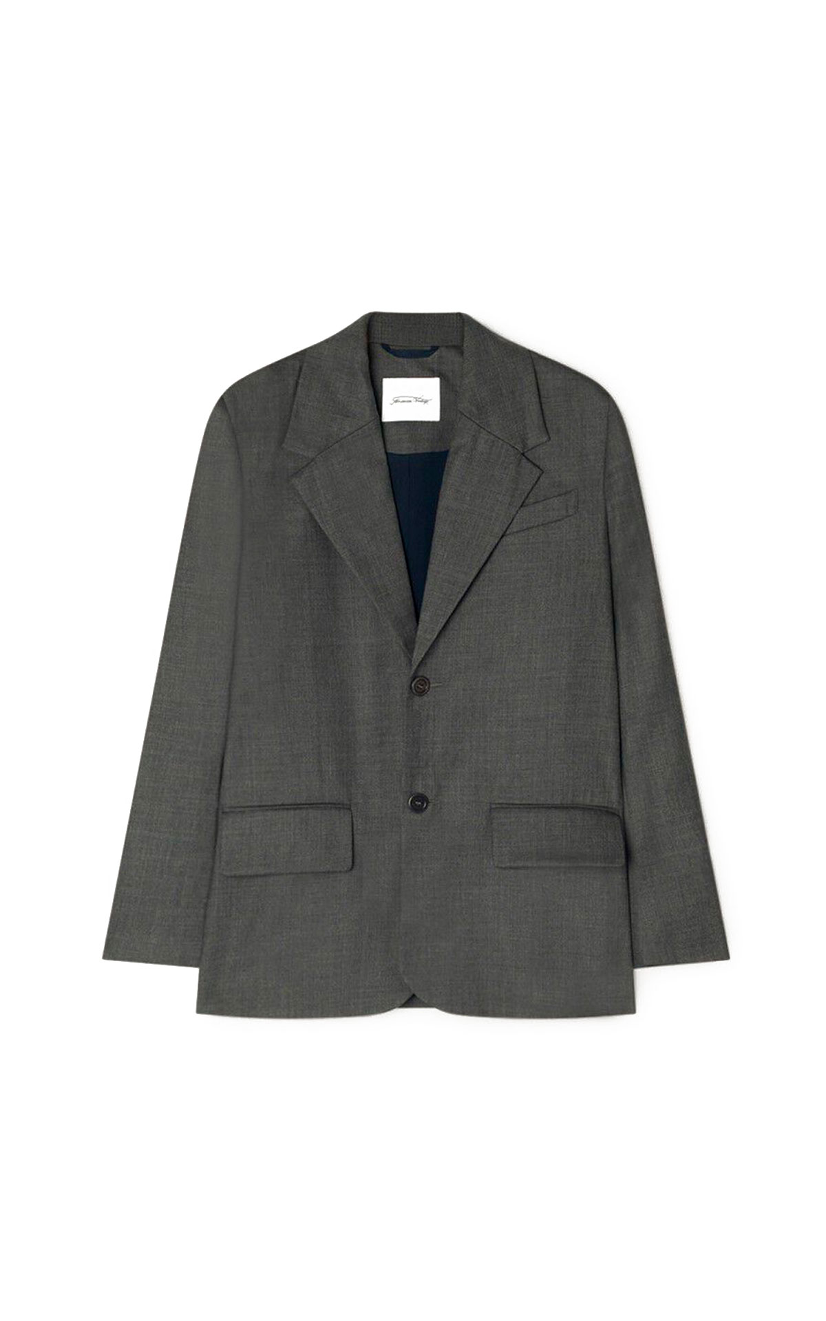 Americana gris oversize american vintage outlet barcelona la roca village