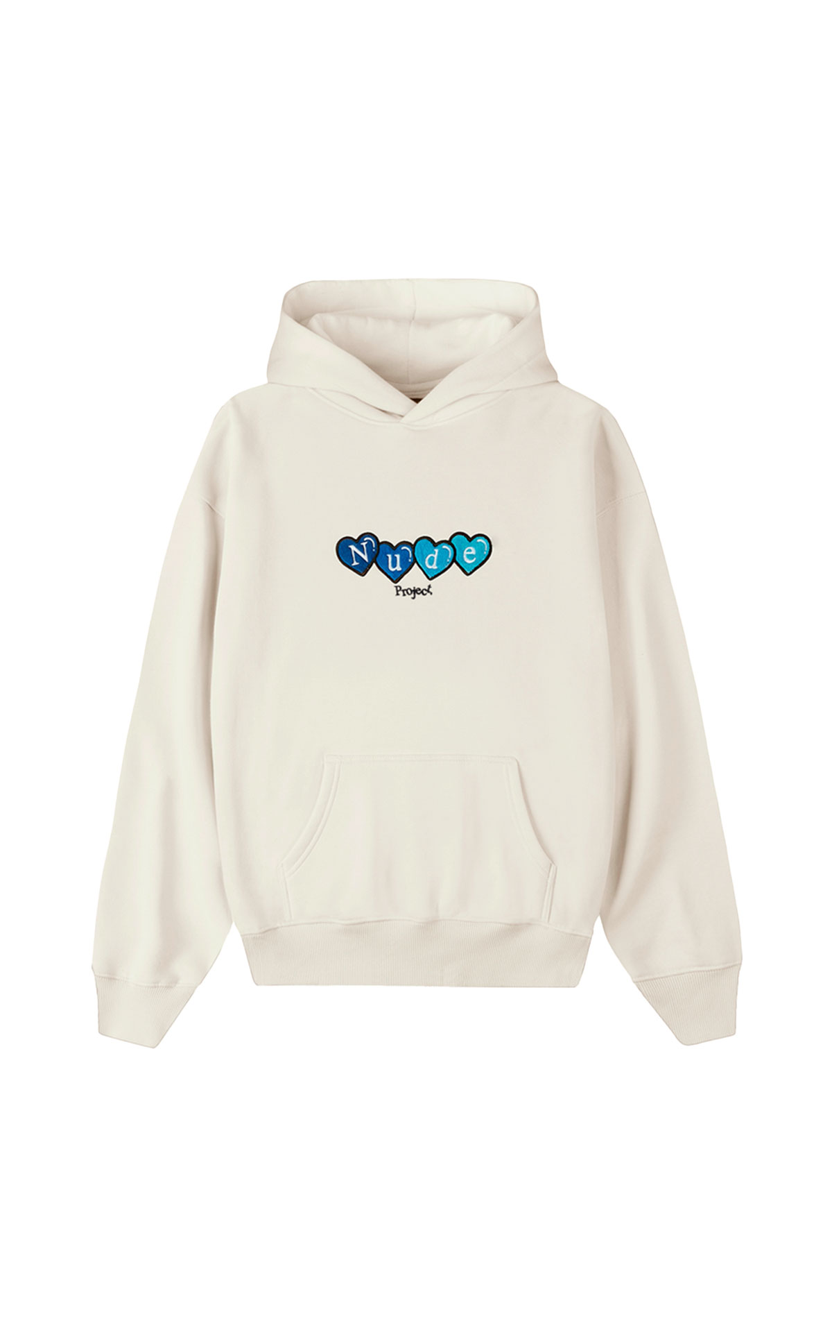 Sudadera beige con capucha Nude Project outlet barcelona la roca village