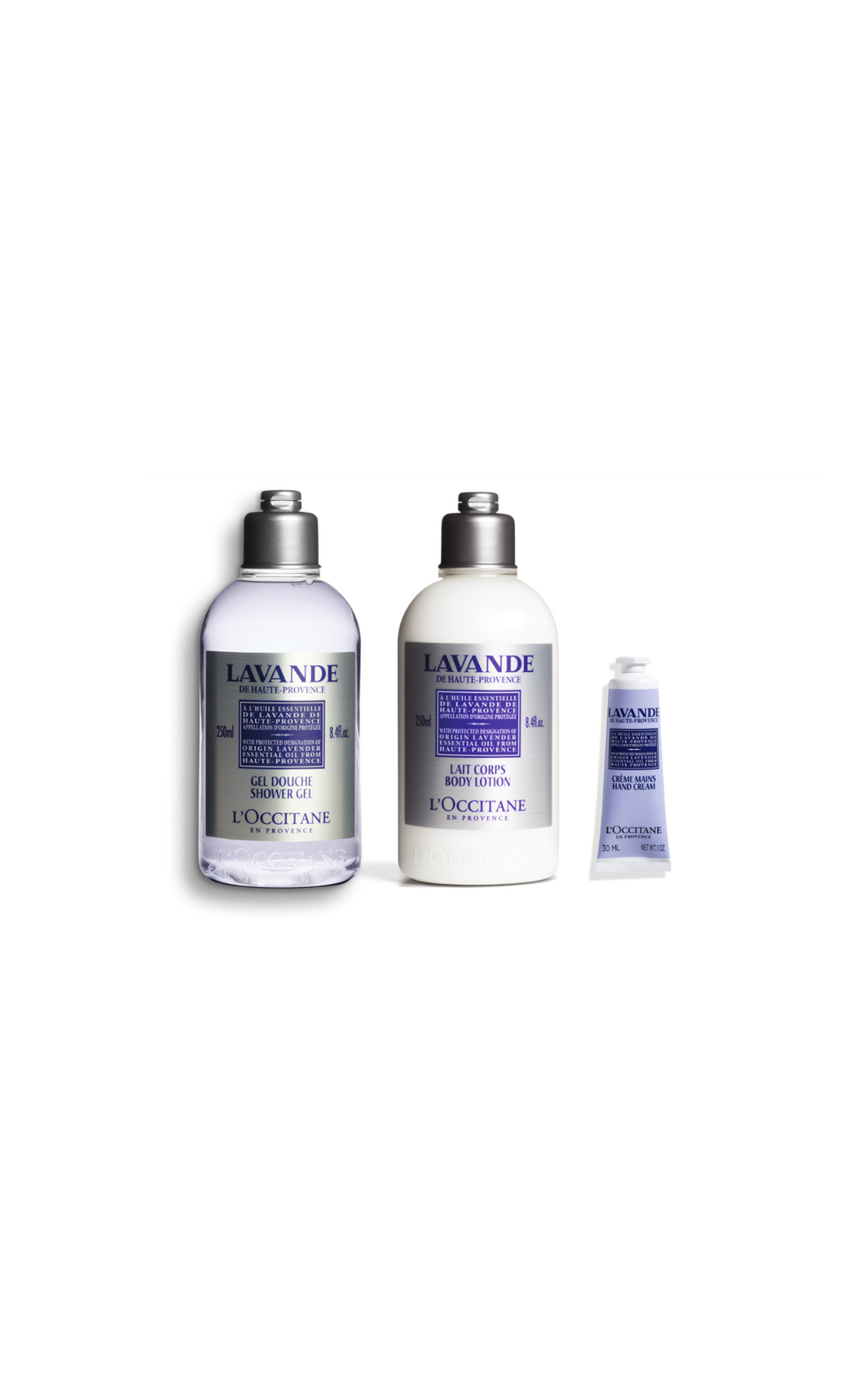 L' Occitane three lavender products
