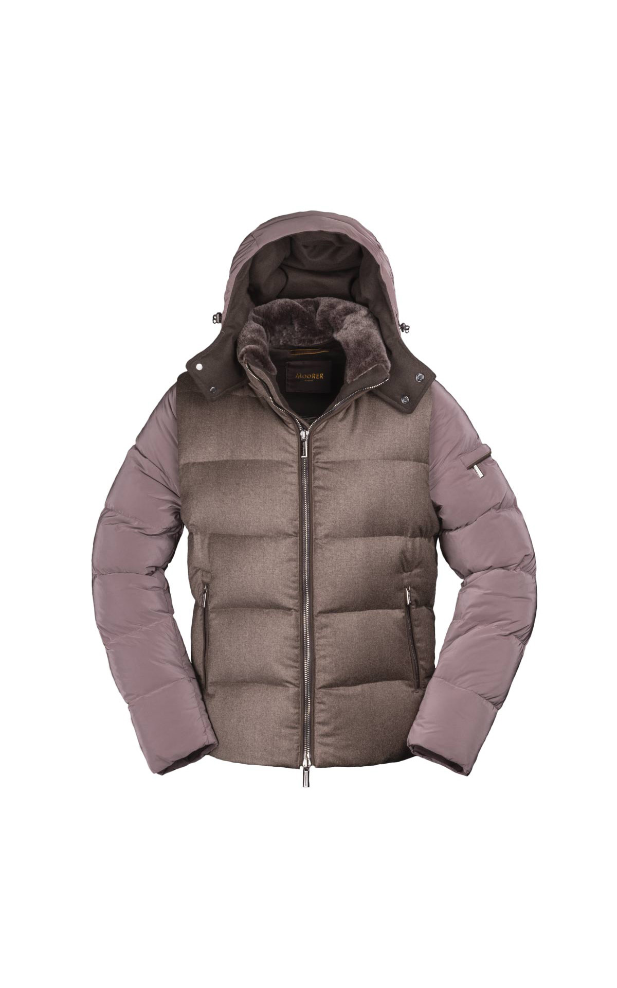  MOORER brown down jacket