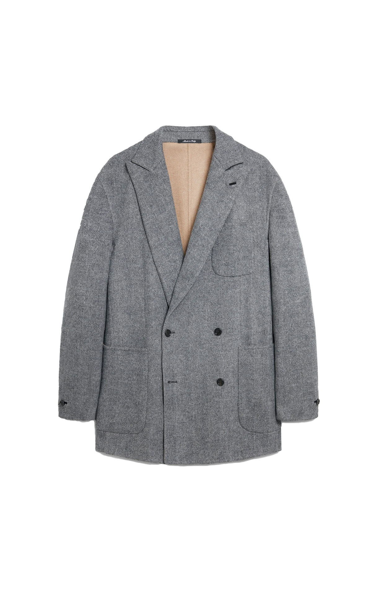 dunhill Double face herringbone short coat from Bicester Village