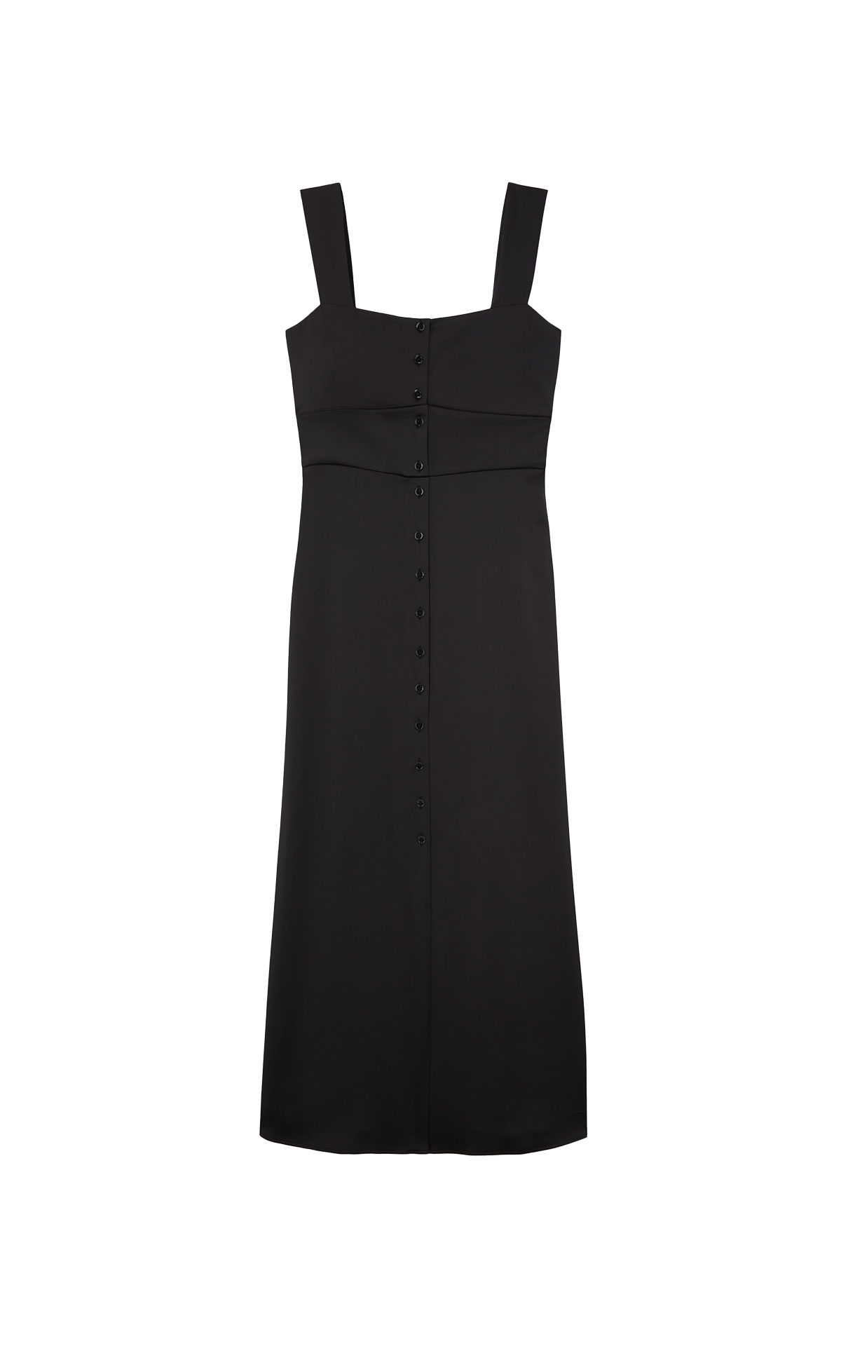 Black strapless dress with buttons the kooples outlet barcelona la roca village