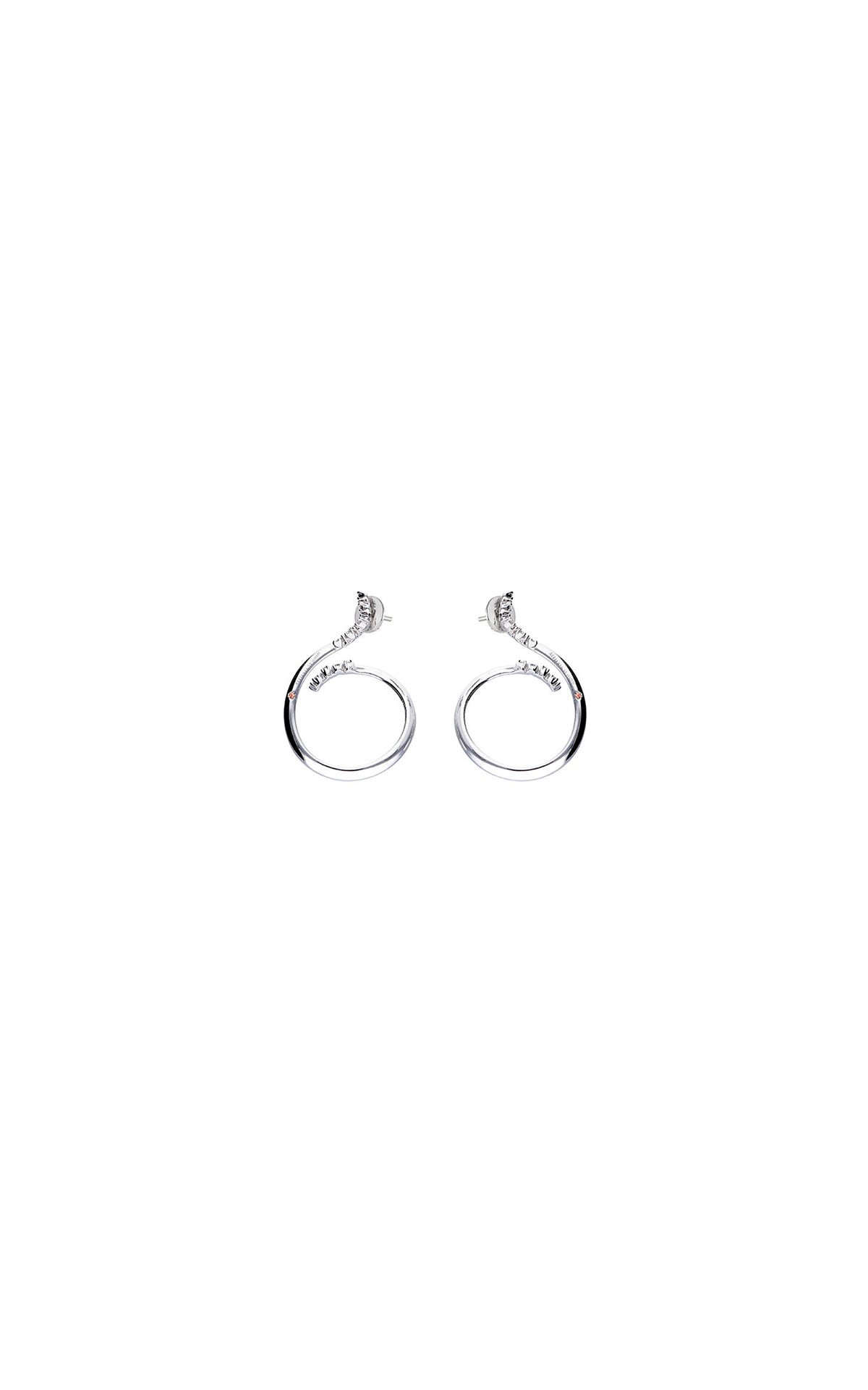 ALFIERI & ST. JOHN | Luxury Zone White gold earrings with diamonds CT 0.27