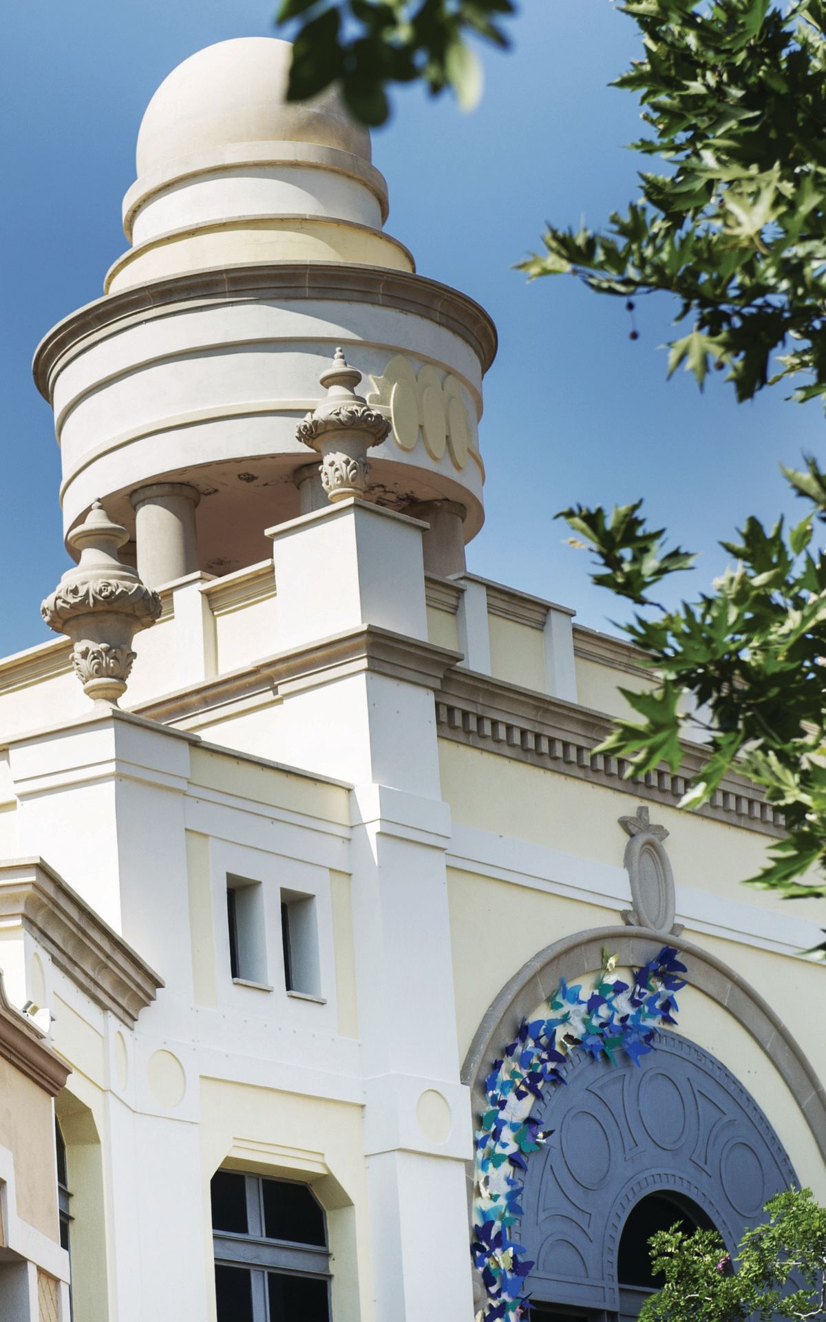 White building Las Rozas Village