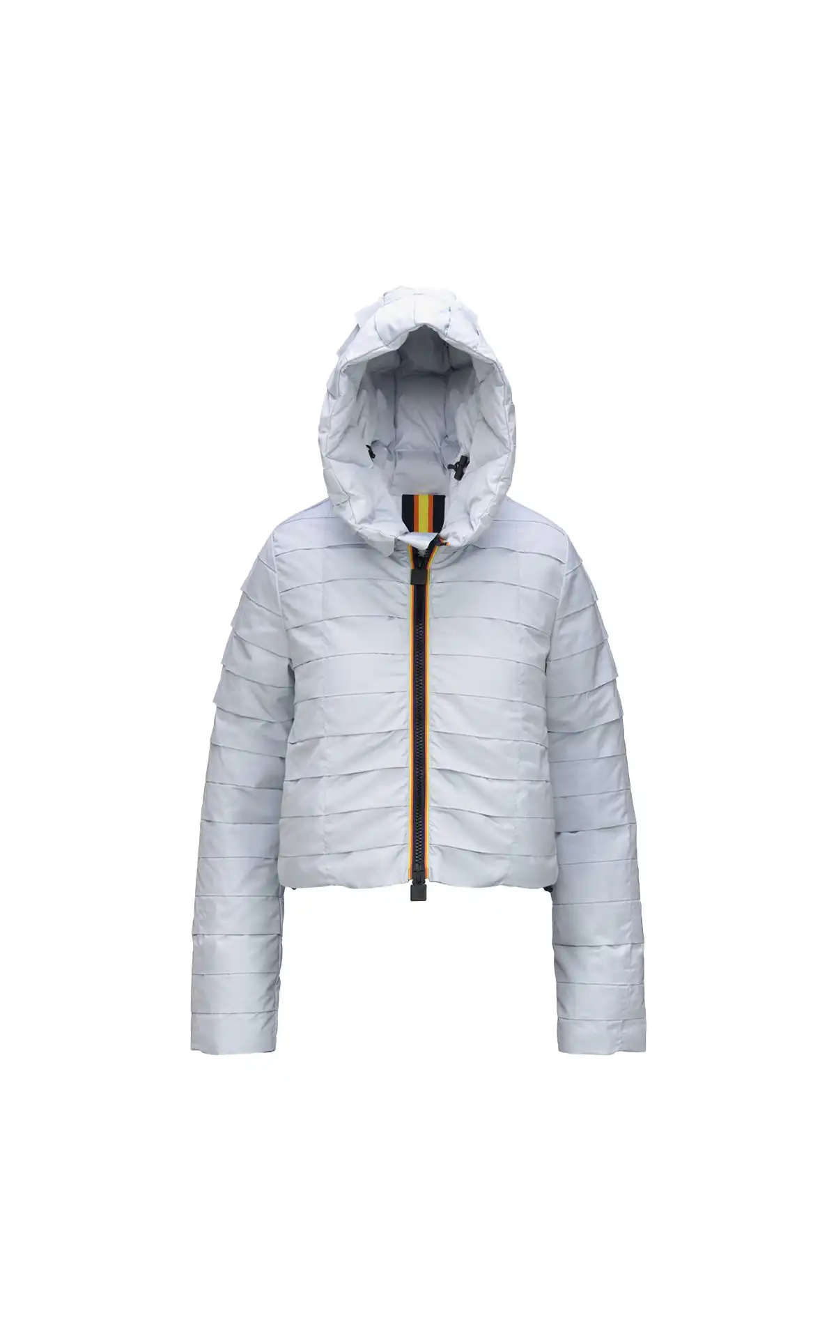 K-Way Doudoune plissée courte gris lilas - Milan Fashion Week La Vallée Village