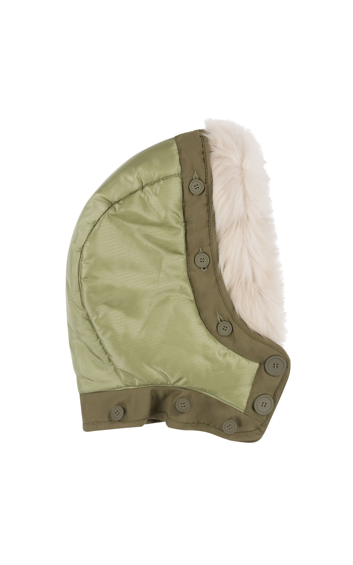 Marfa Stance Quilt hood shearling trim from Bicester Village
