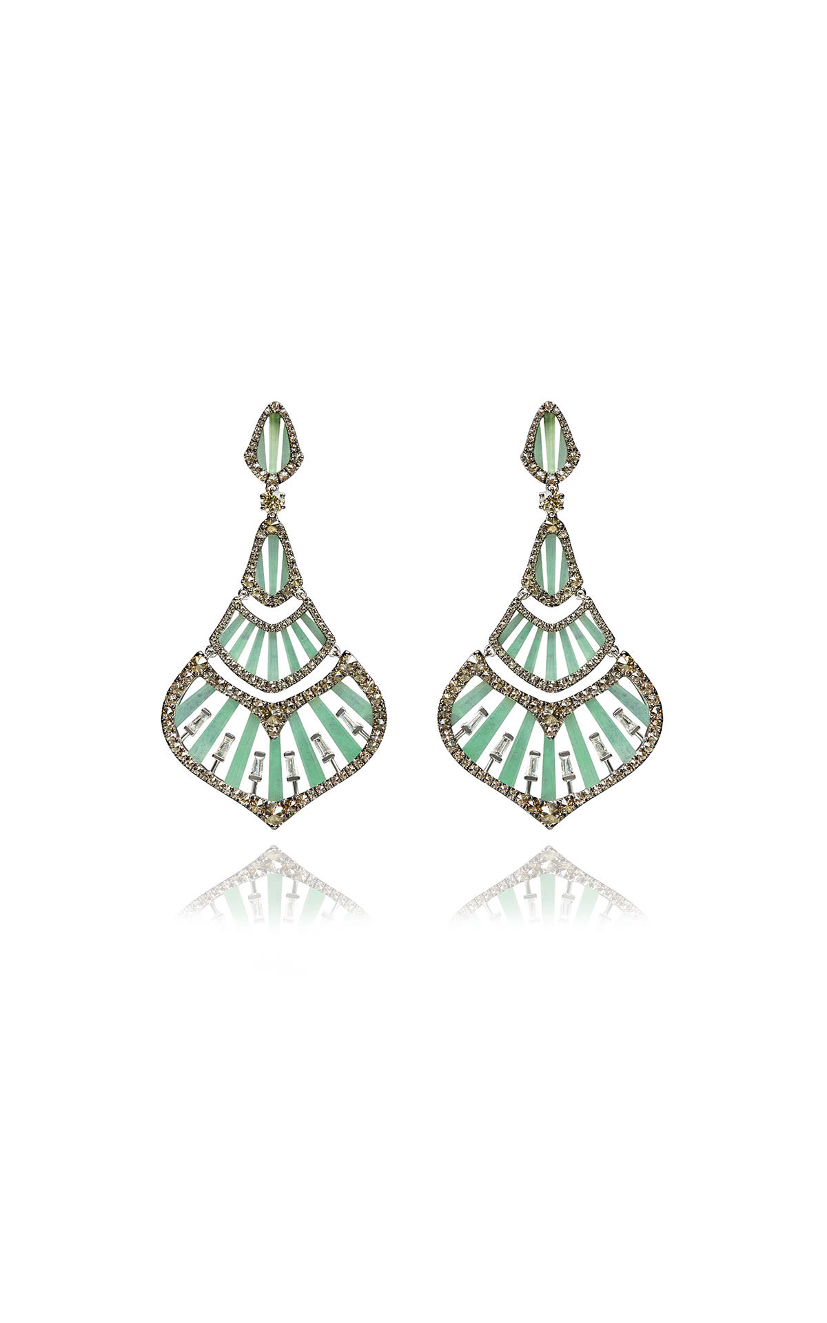 Annoushka Flamenco Jade and diamond earrings from Bicester Village