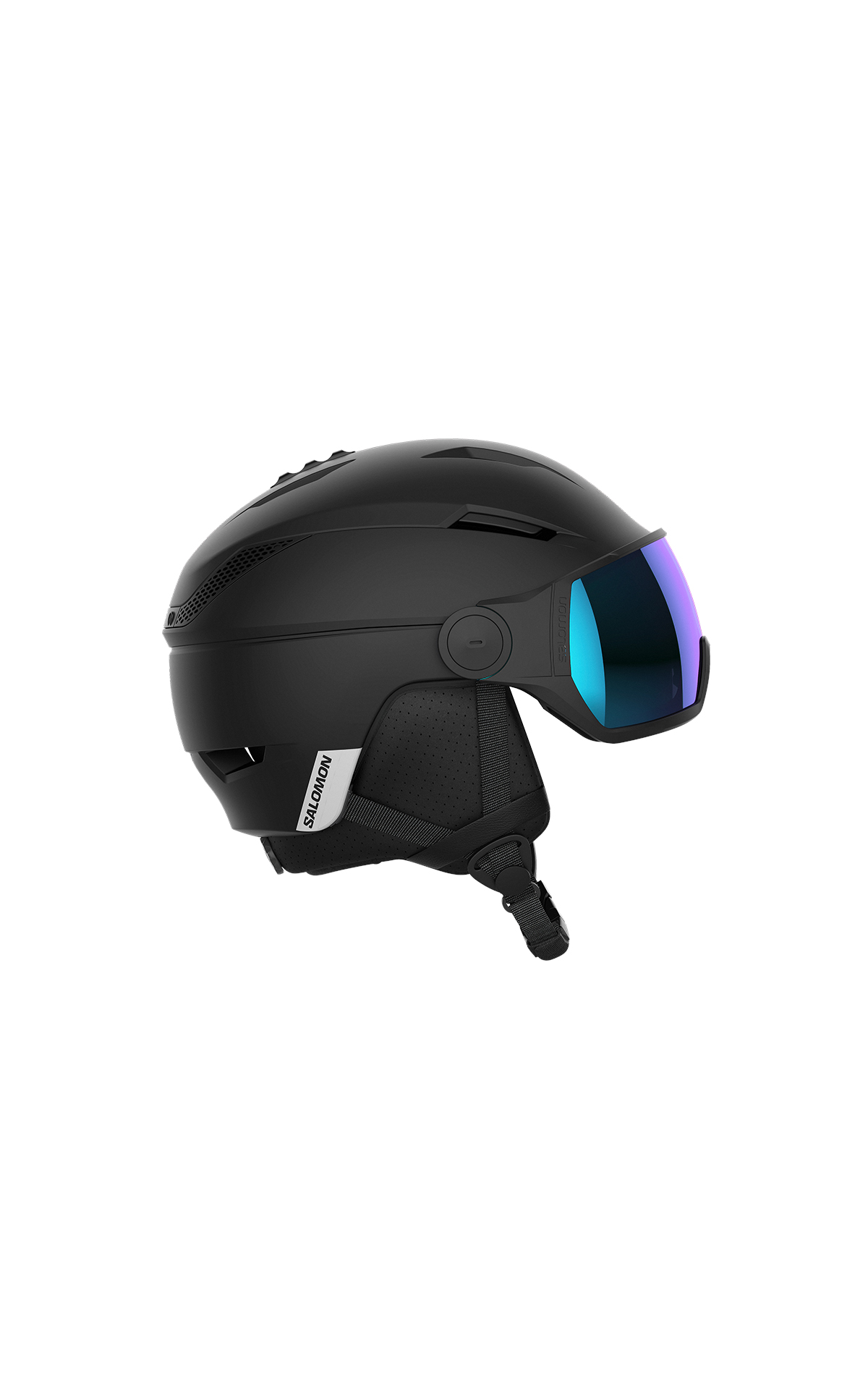 Salomon black ski helmet