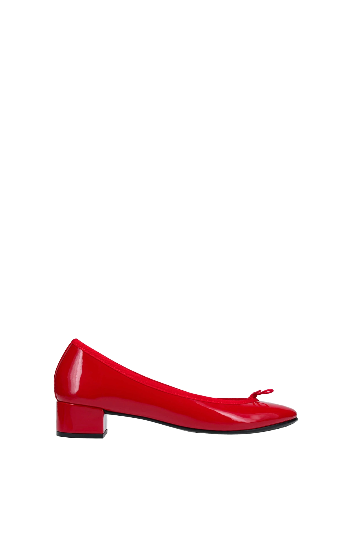 Repetto Red heeled Camille ballerinas La Vallée Village