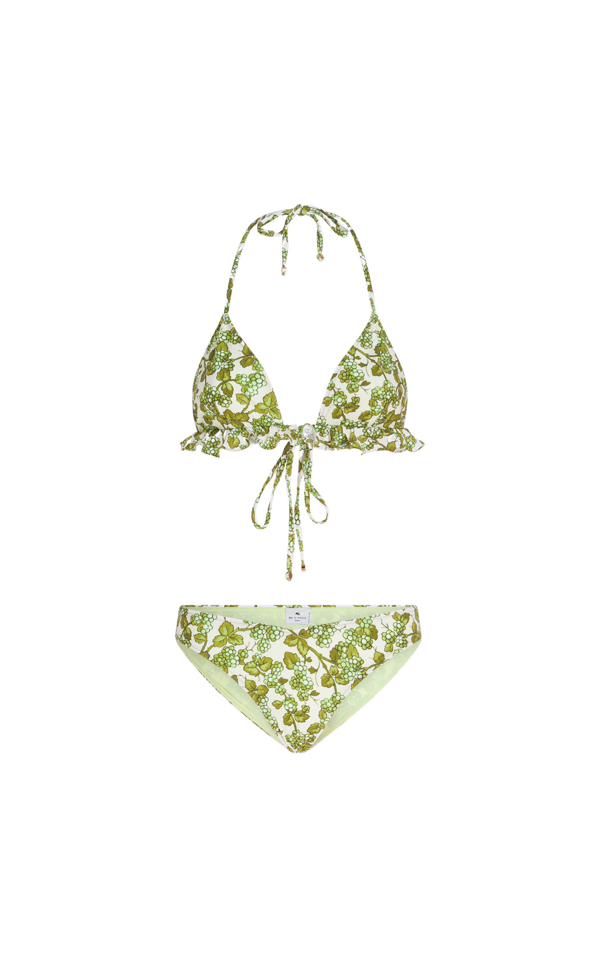 Green printed bikini set etro outlet barcelona la roca village