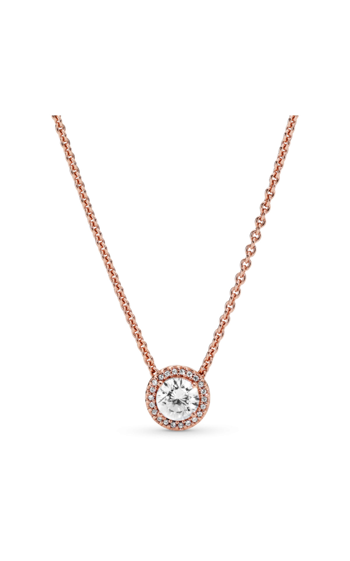 Pandora Round Sparkle Halo Necklace from Bicester Village