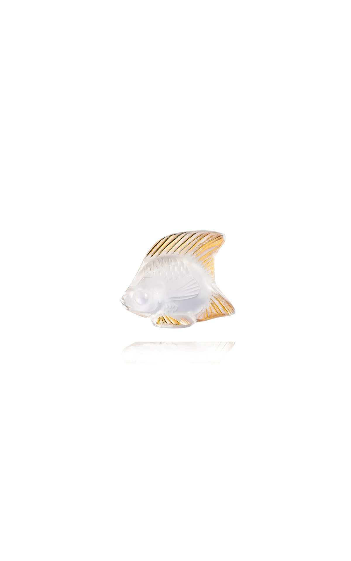 Lalique Fish sculpture gold stamp  from Bicester Village