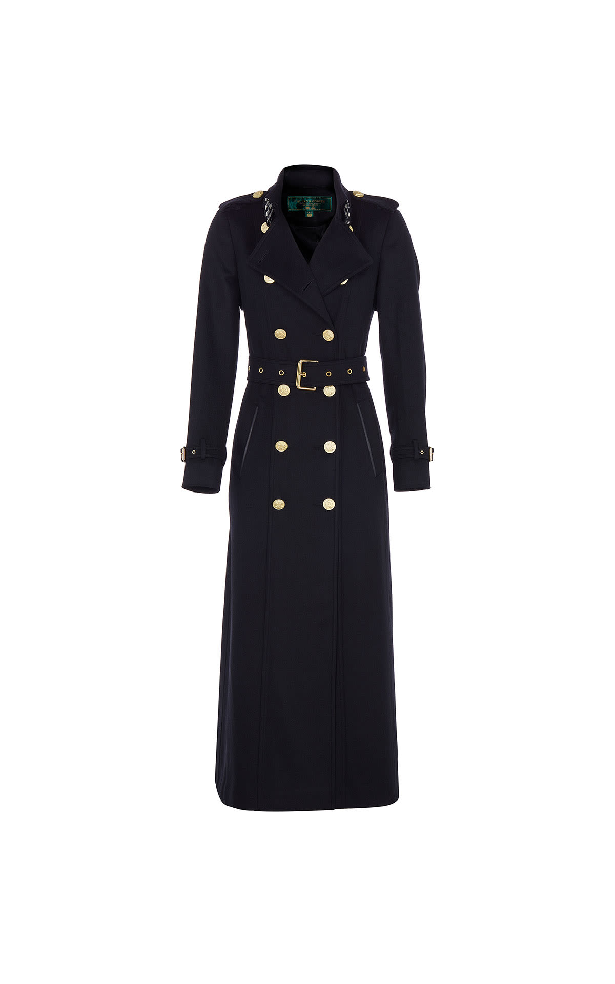 Holland Cooper Full length marlborough trench coat black from Bicester Village
