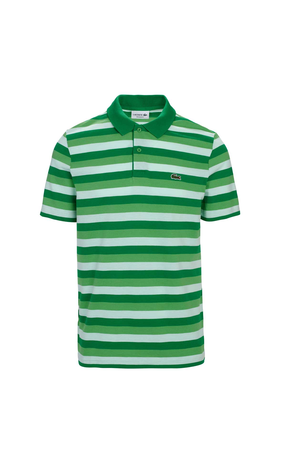 striped green polo shirt laxote