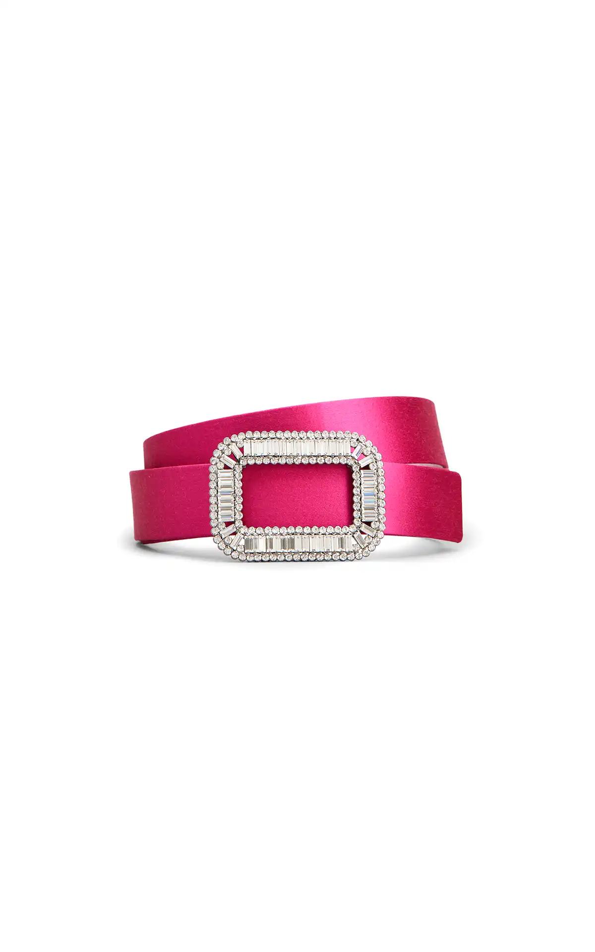 Roger Vivier Ceinture avec boucle en cristal pèlerin fuchsia La Vallée Village