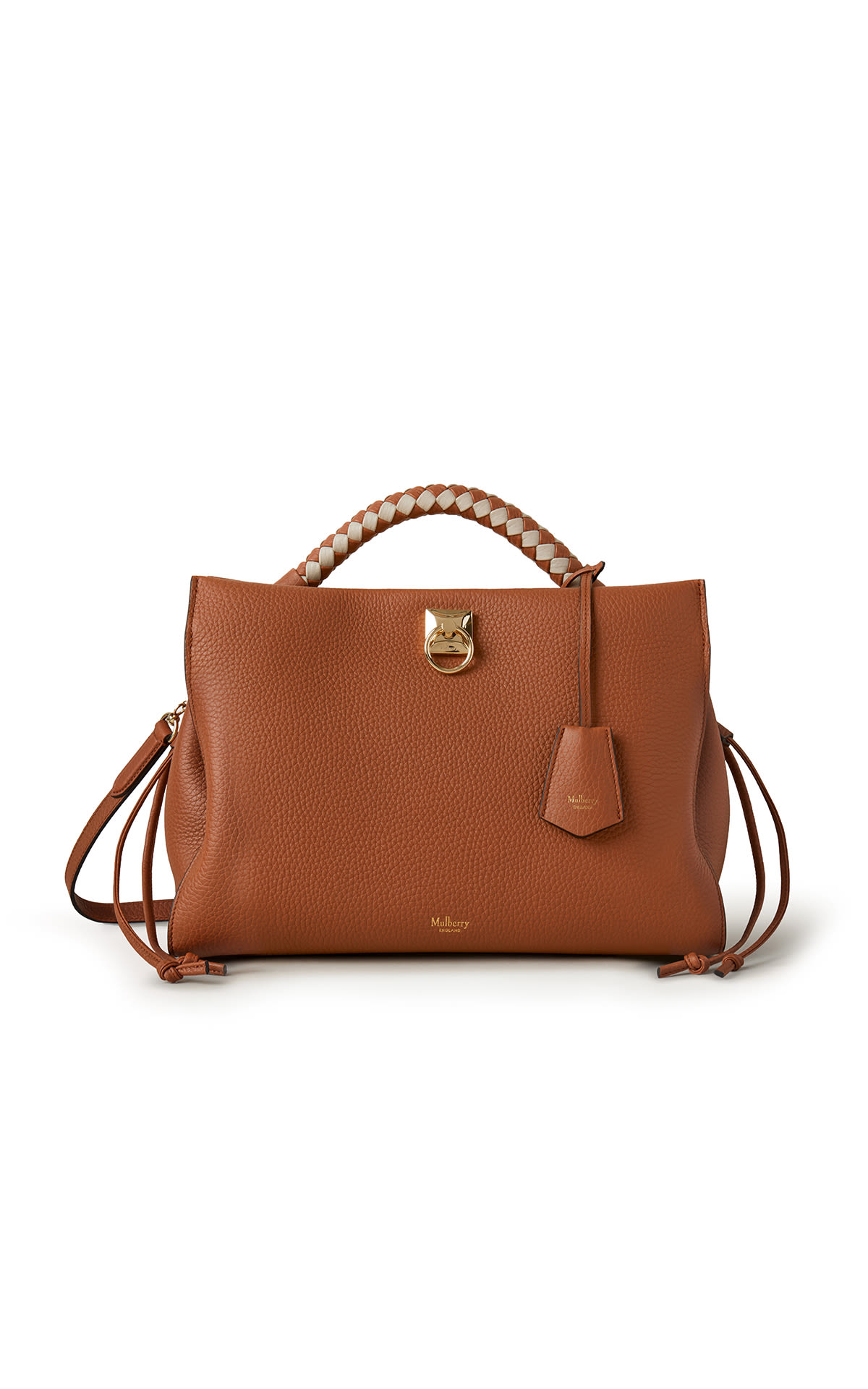 Mulberry Iris in heavy grain and silky calf chestnut from Bicester Village