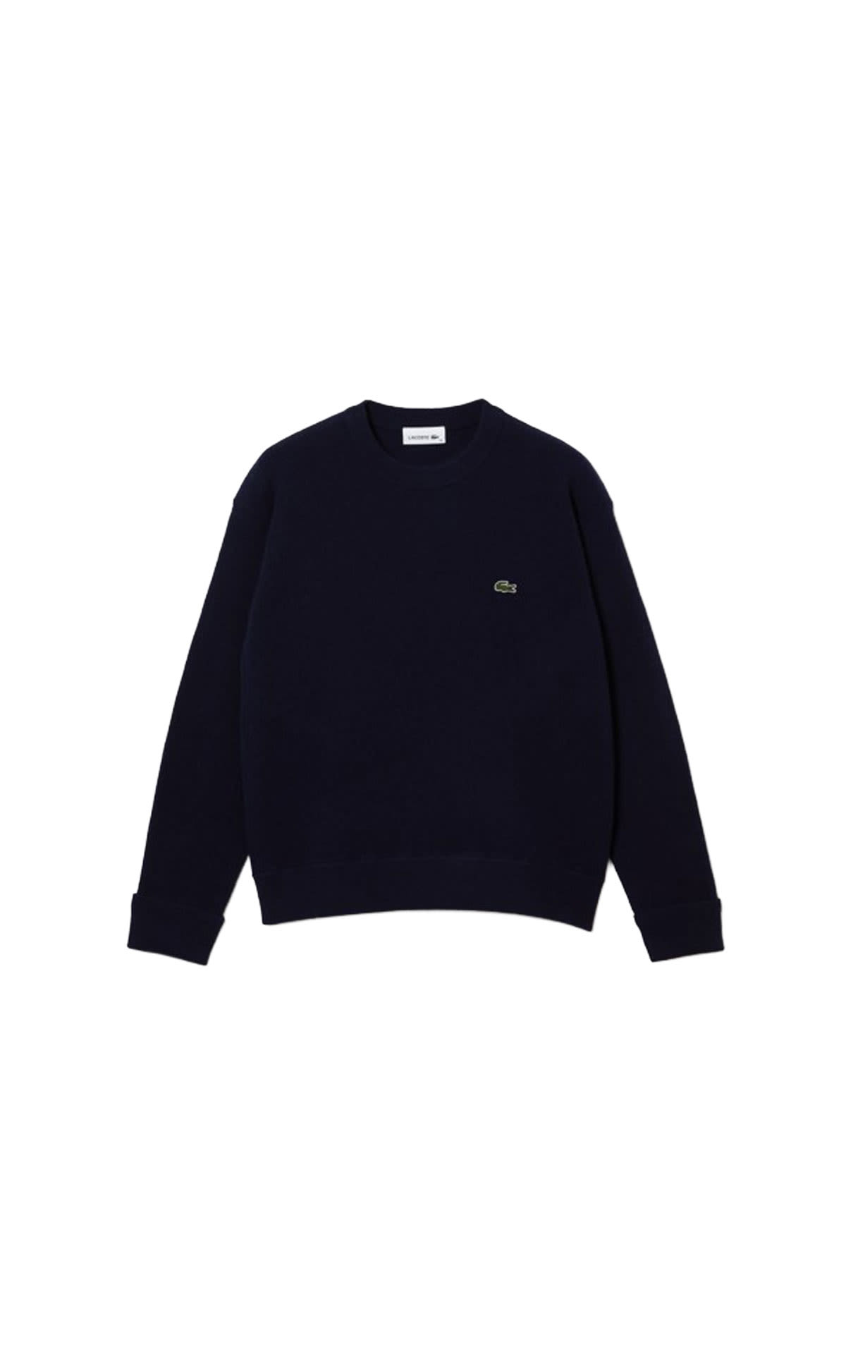 Lacoste Relaxed fit cared wool sweater from Bicester Village