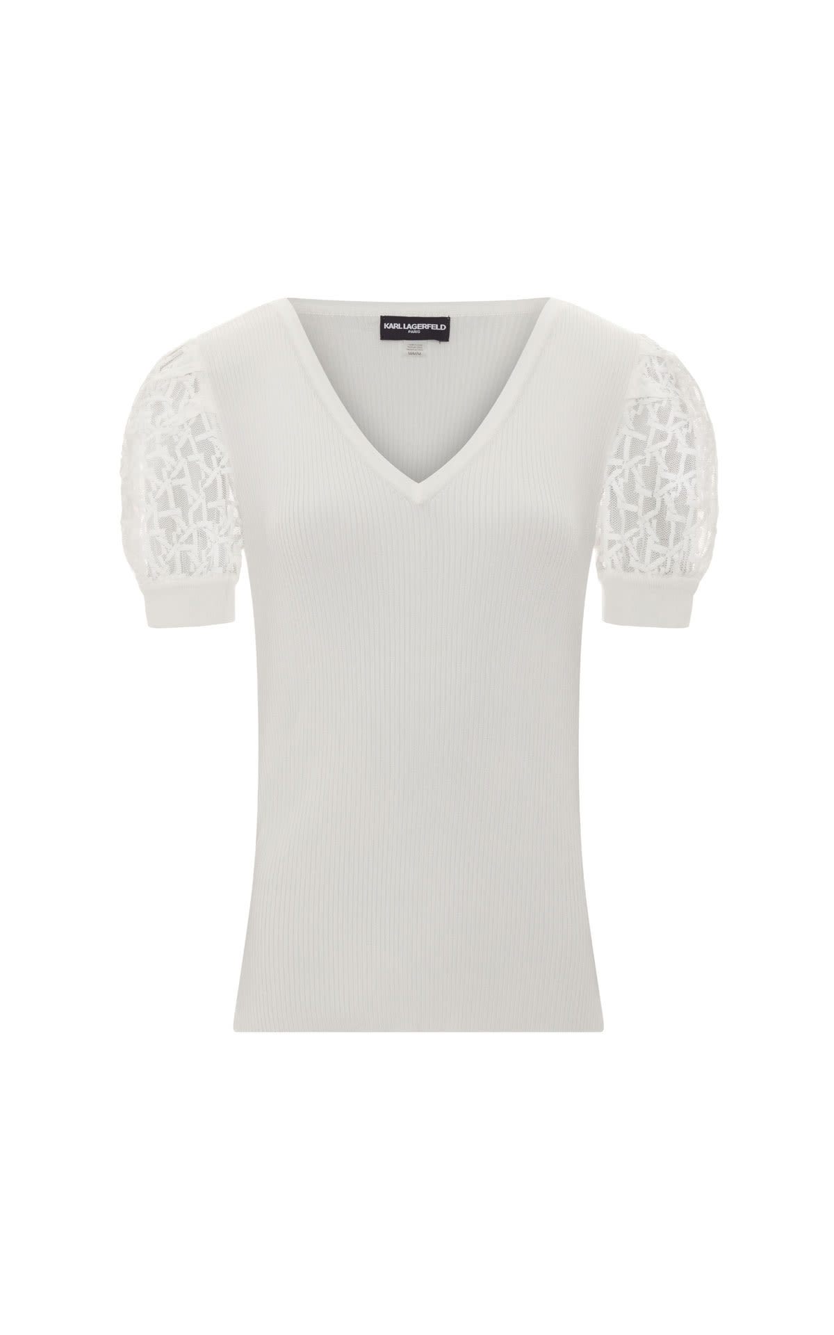 KARL LAGERFELD V-neck lace sleeves from Bicester Village