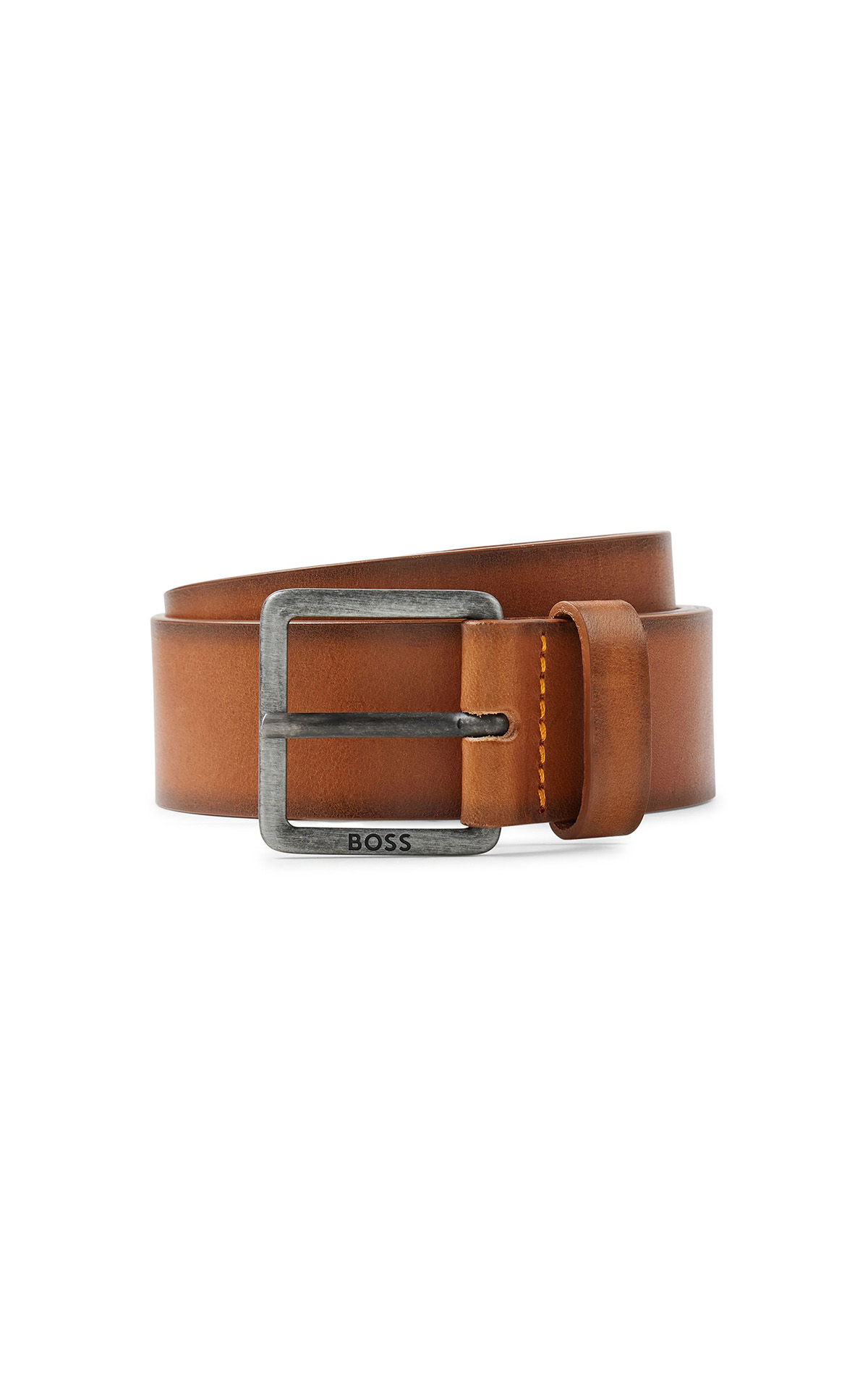 Black leather belt boss outlet barcleona la roca village