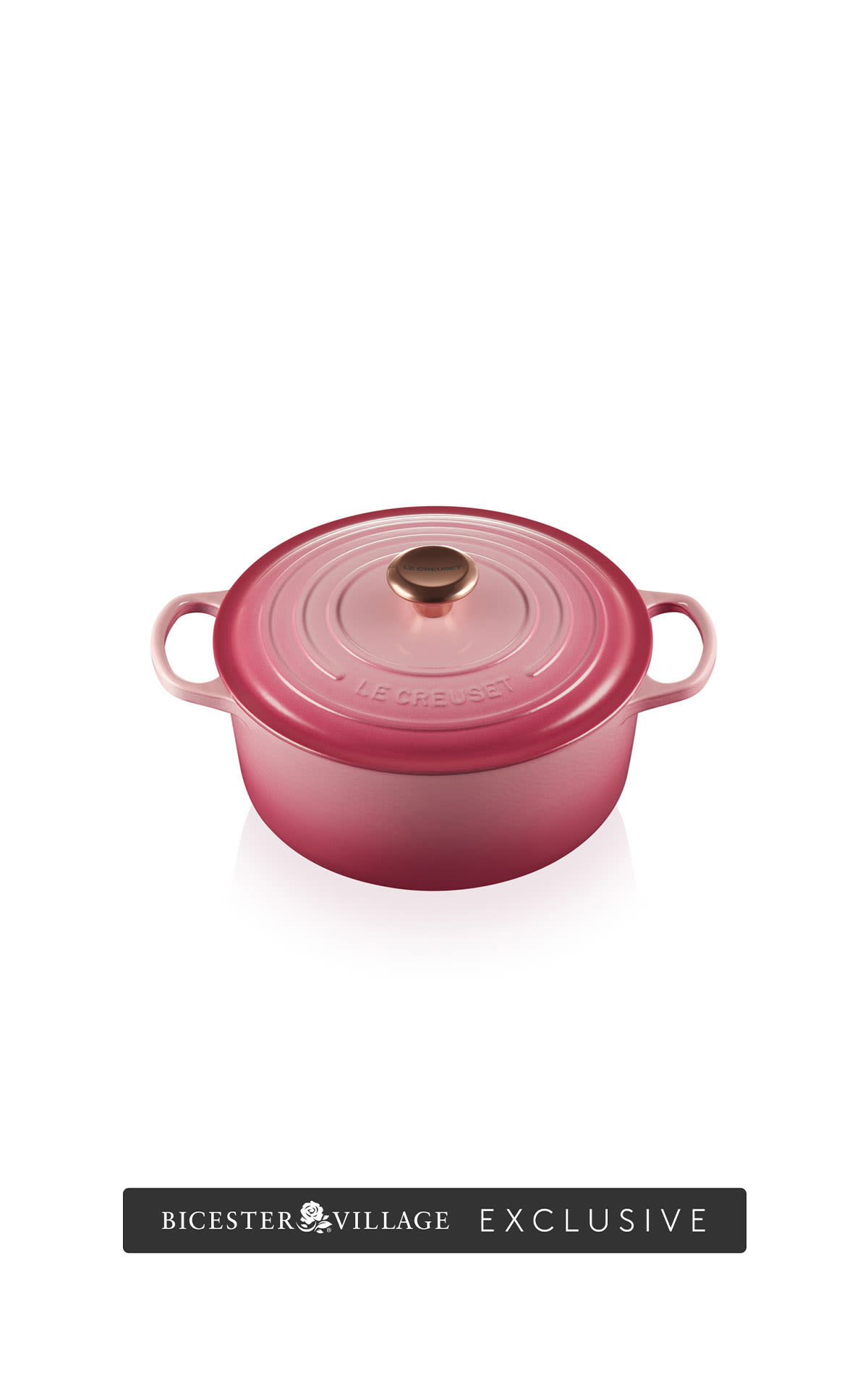 Le Creuset Signature round casserole 24cm berry  from Bicester Village