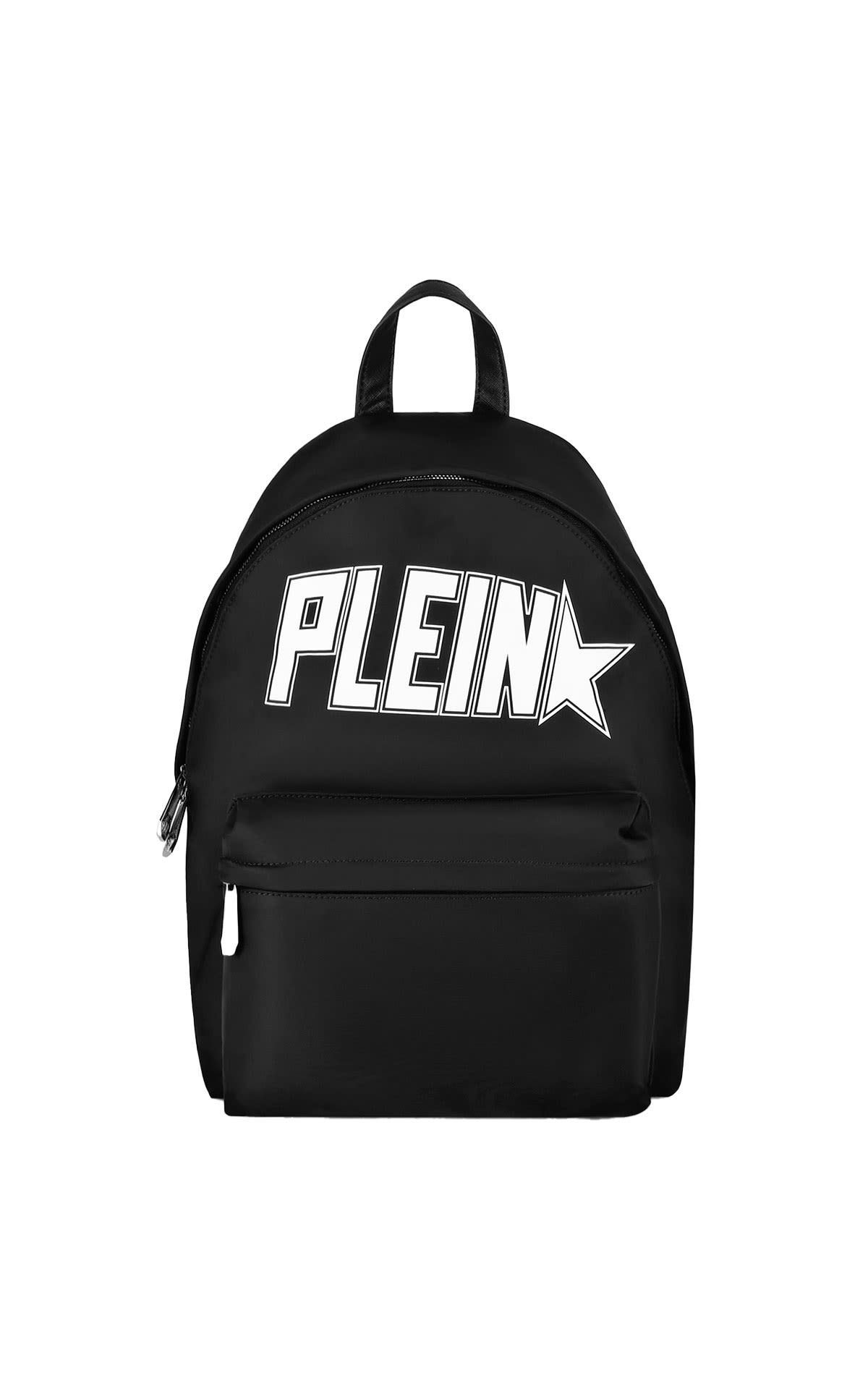 Nylon backpack with the brand printed on the front. philipp plein