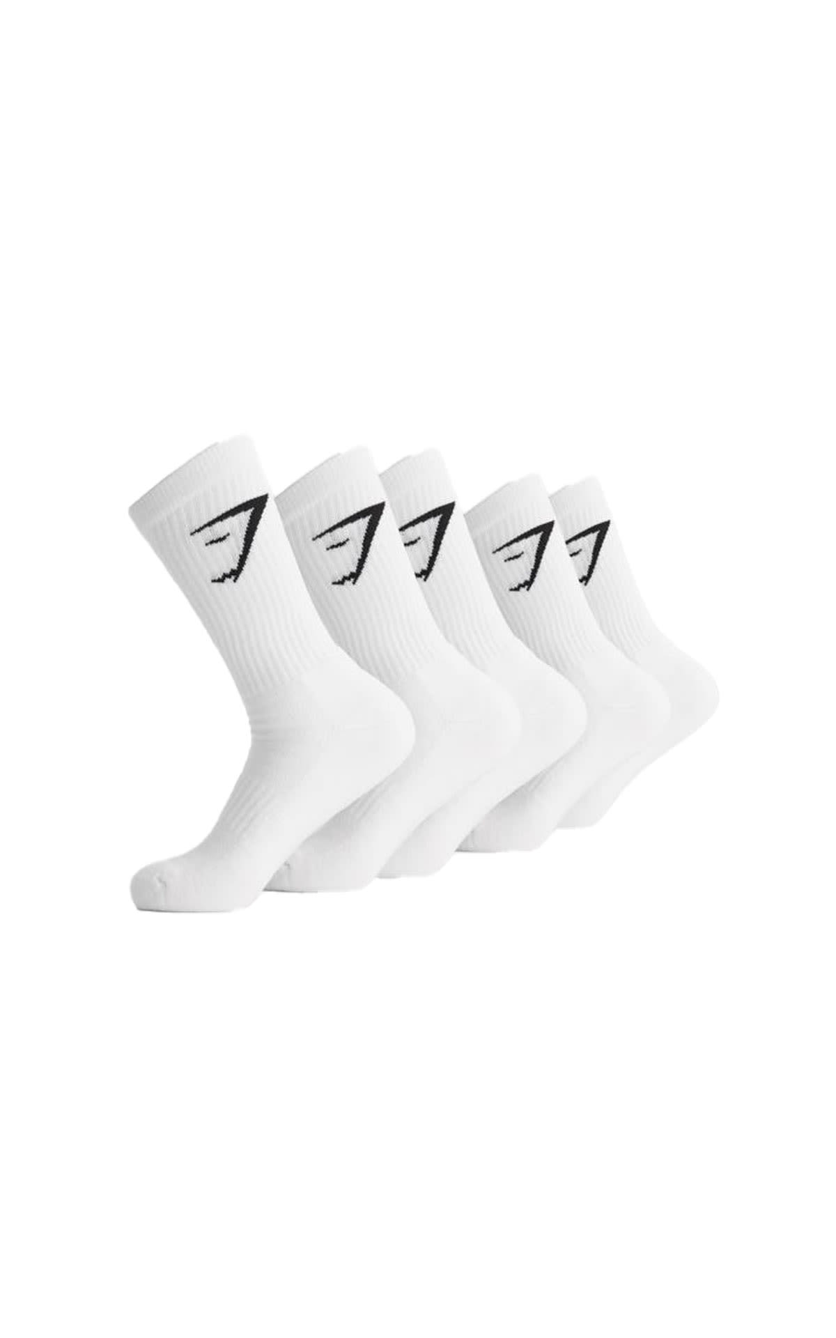 Gymshark Crew Socks 5pk – White from Bicester Village