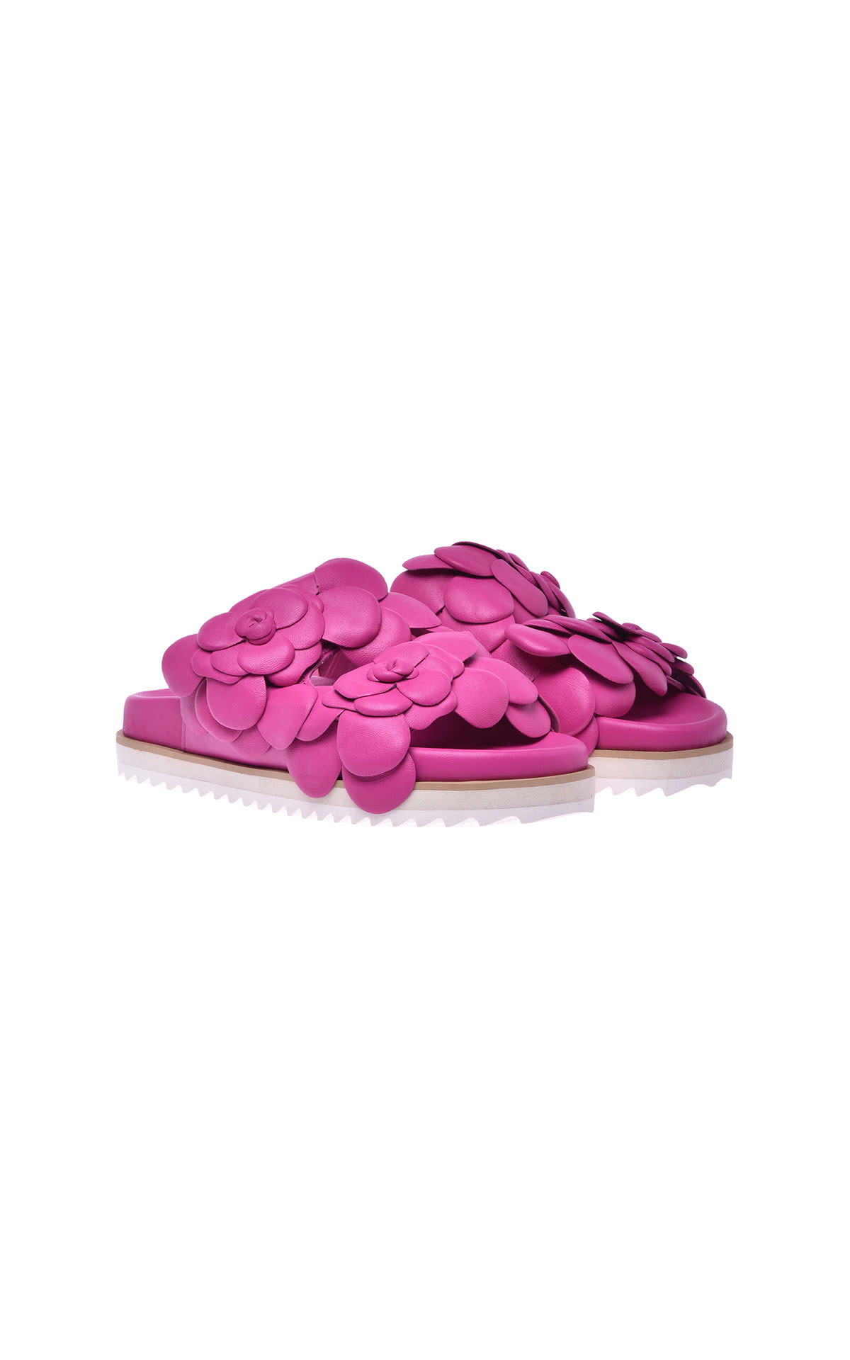 Pink flowered sandals Baldinini