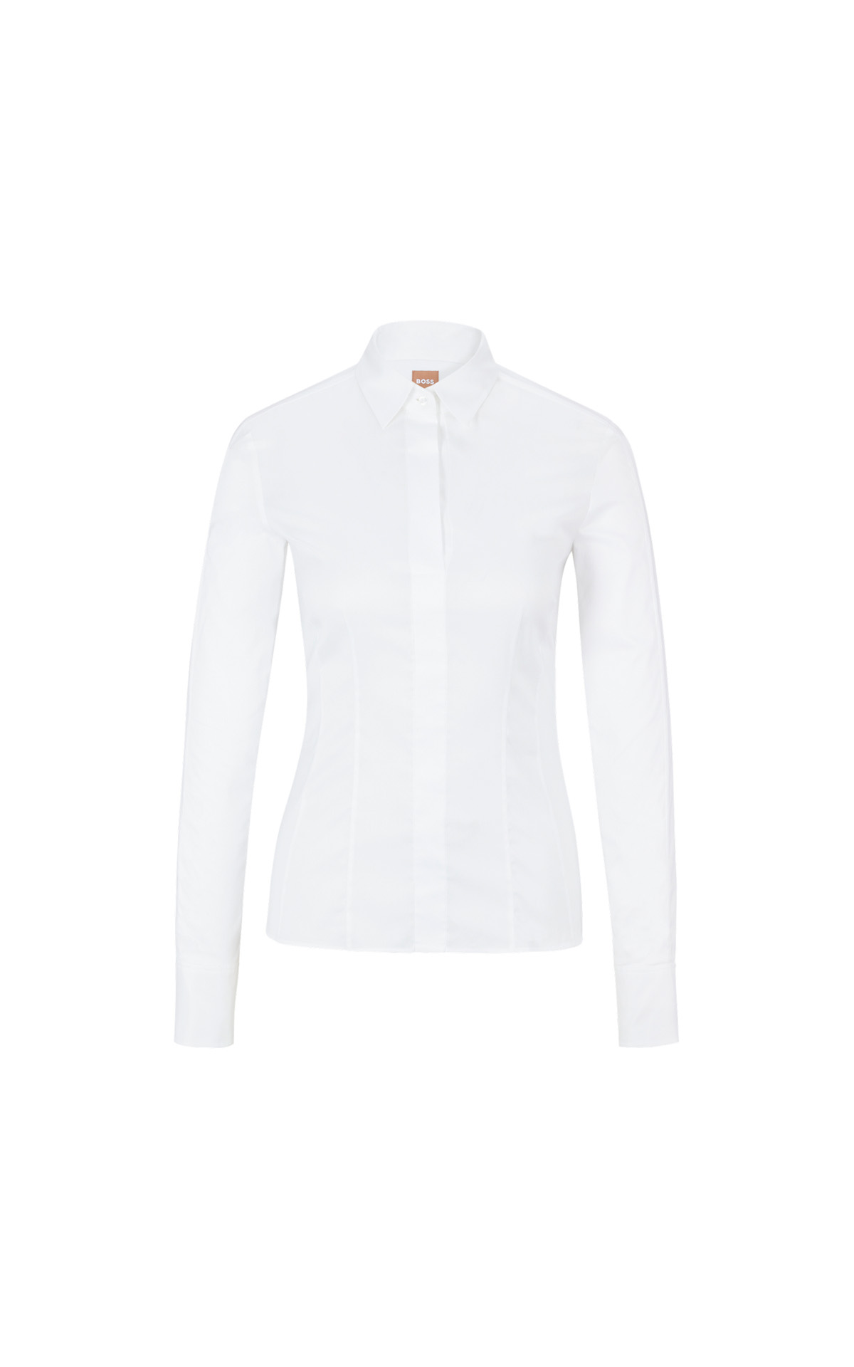 Women's basic white shirt BOSS outlet madrid las rozas village
