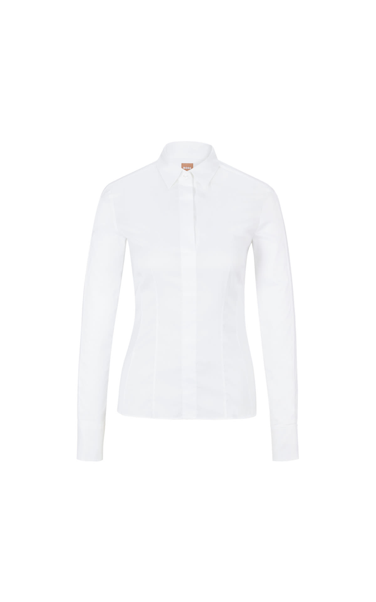 Camisa blanca básica mujer BOSS outlet madrid las rozas village
