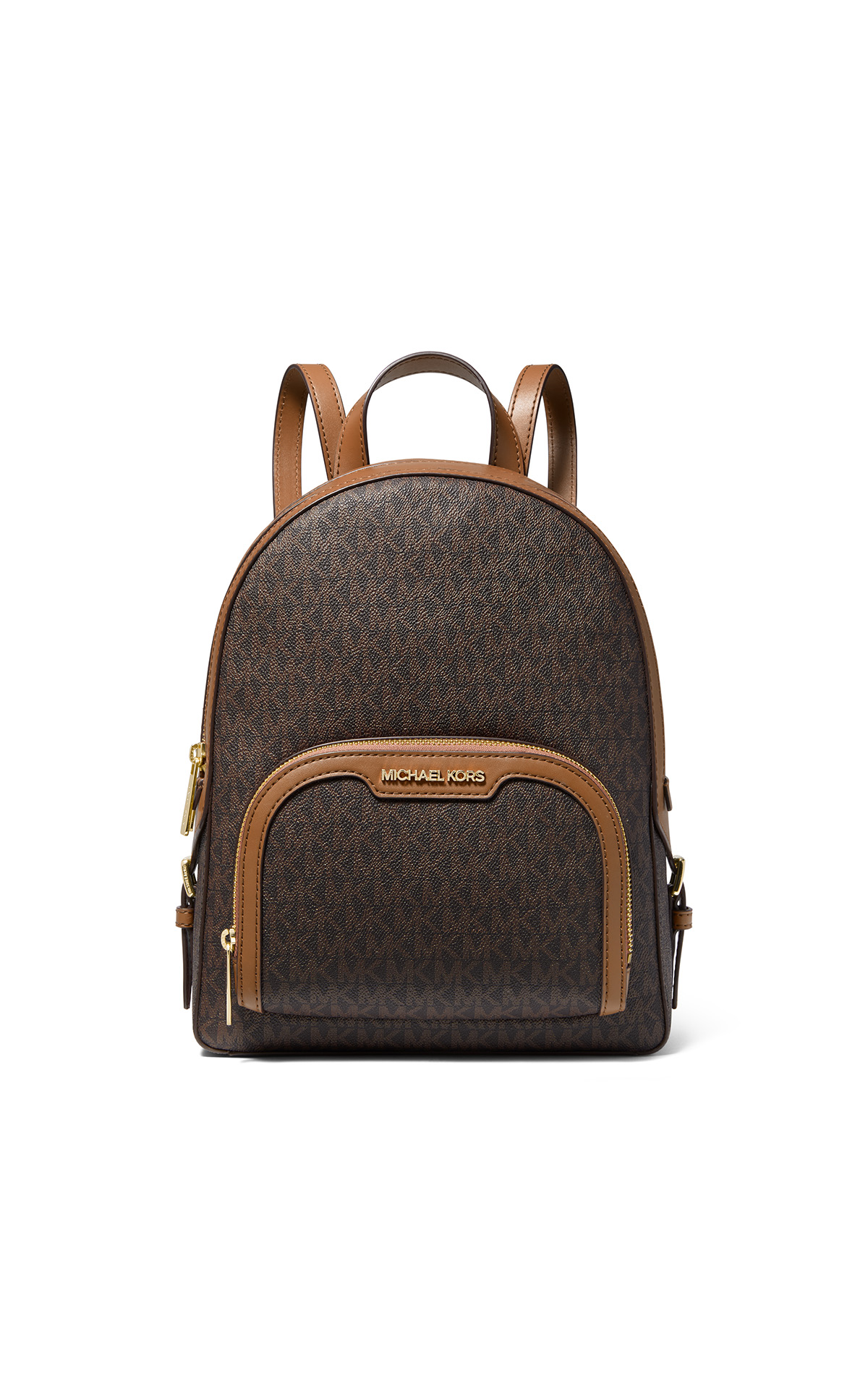Brown leather backpack outlet barcelona michael kors la roca village