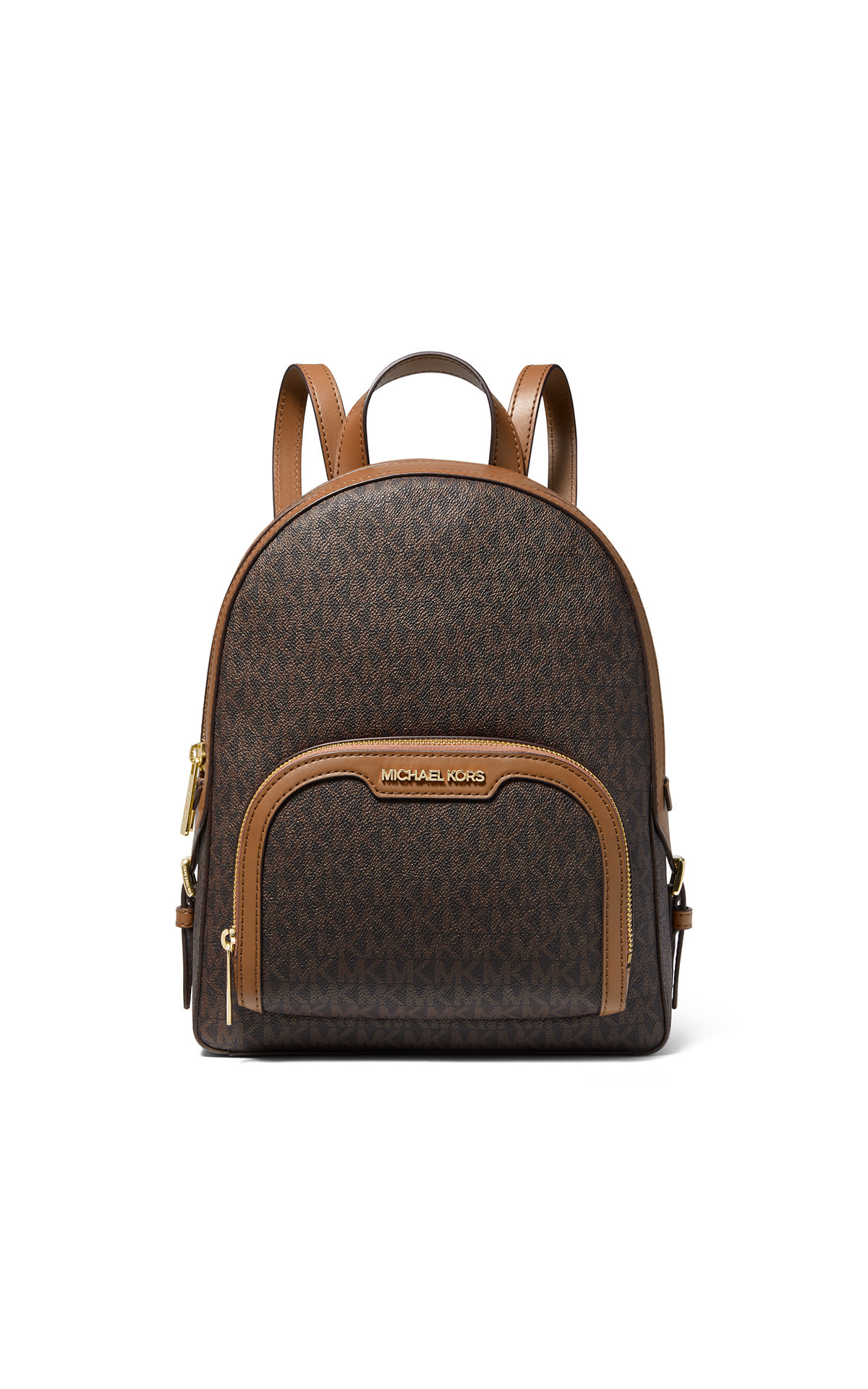 Brown leather backpack outlet barcelona michael kors la roca village