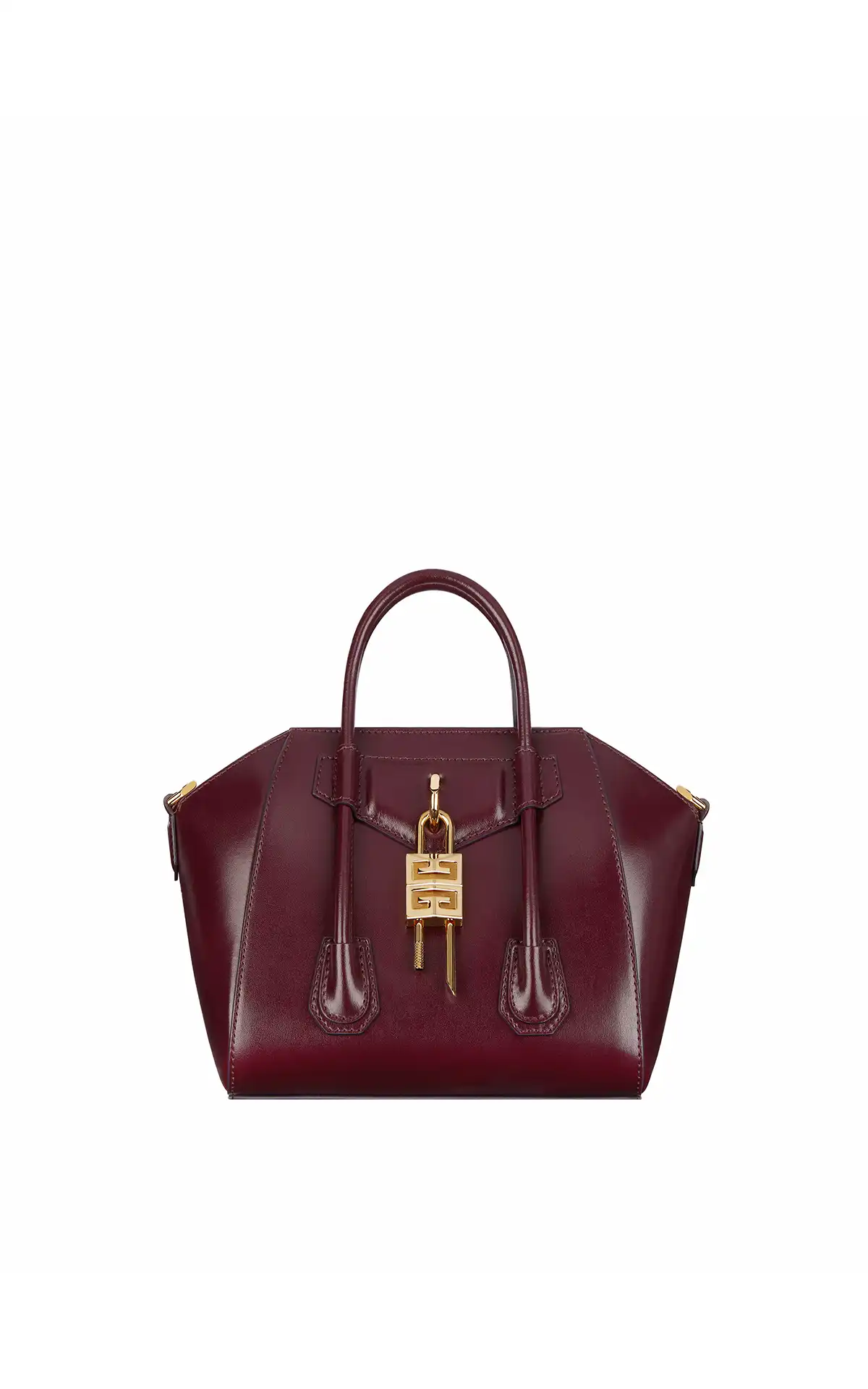 Givenchy women burgundy Antigona Lock Mini bag La Vallée Village