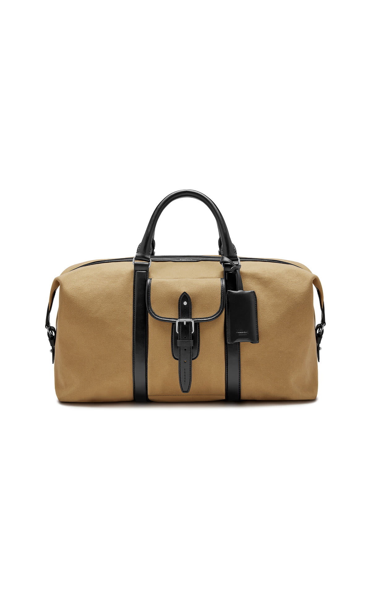 Mulberry Heritage weekender canvas and smooth calf natural-black  from Bicester Village