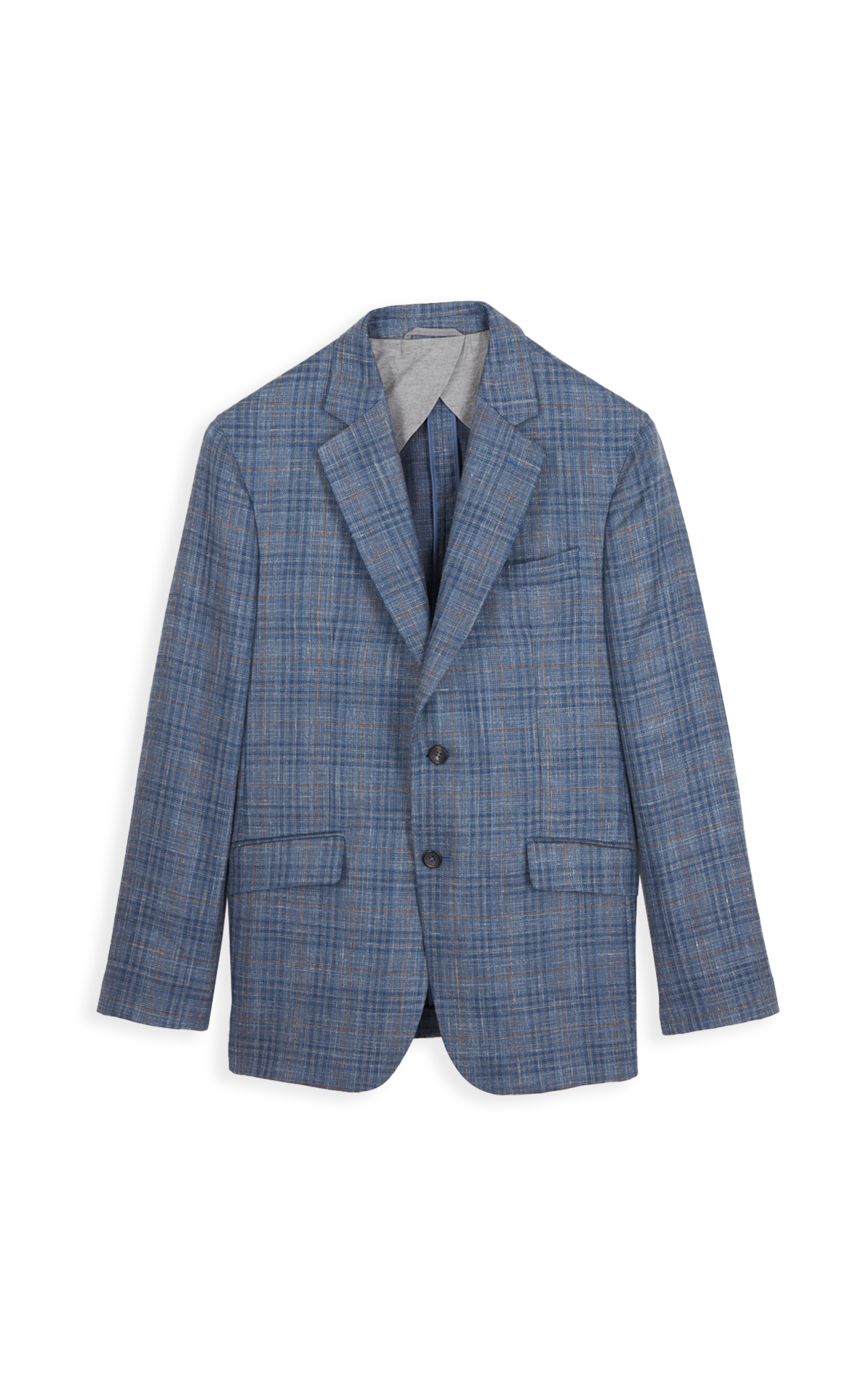 Blue checked jacket