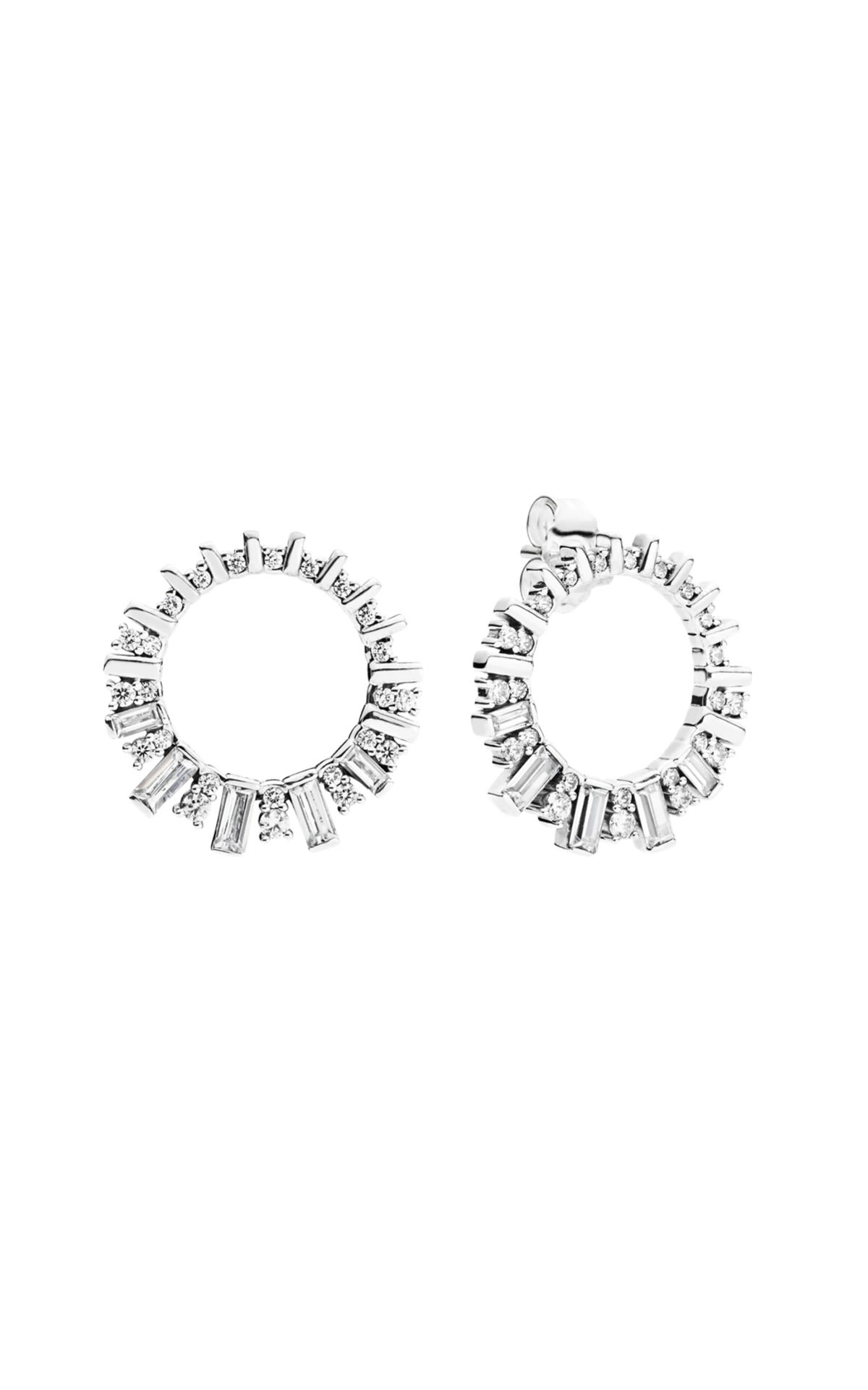 Silver earrings with diamonds Pandora