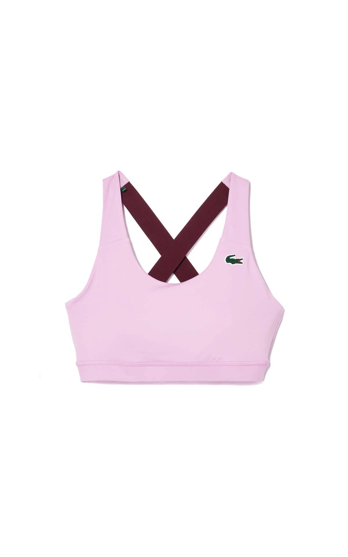 Pink sports top lacoste outlet madrid las rozas village