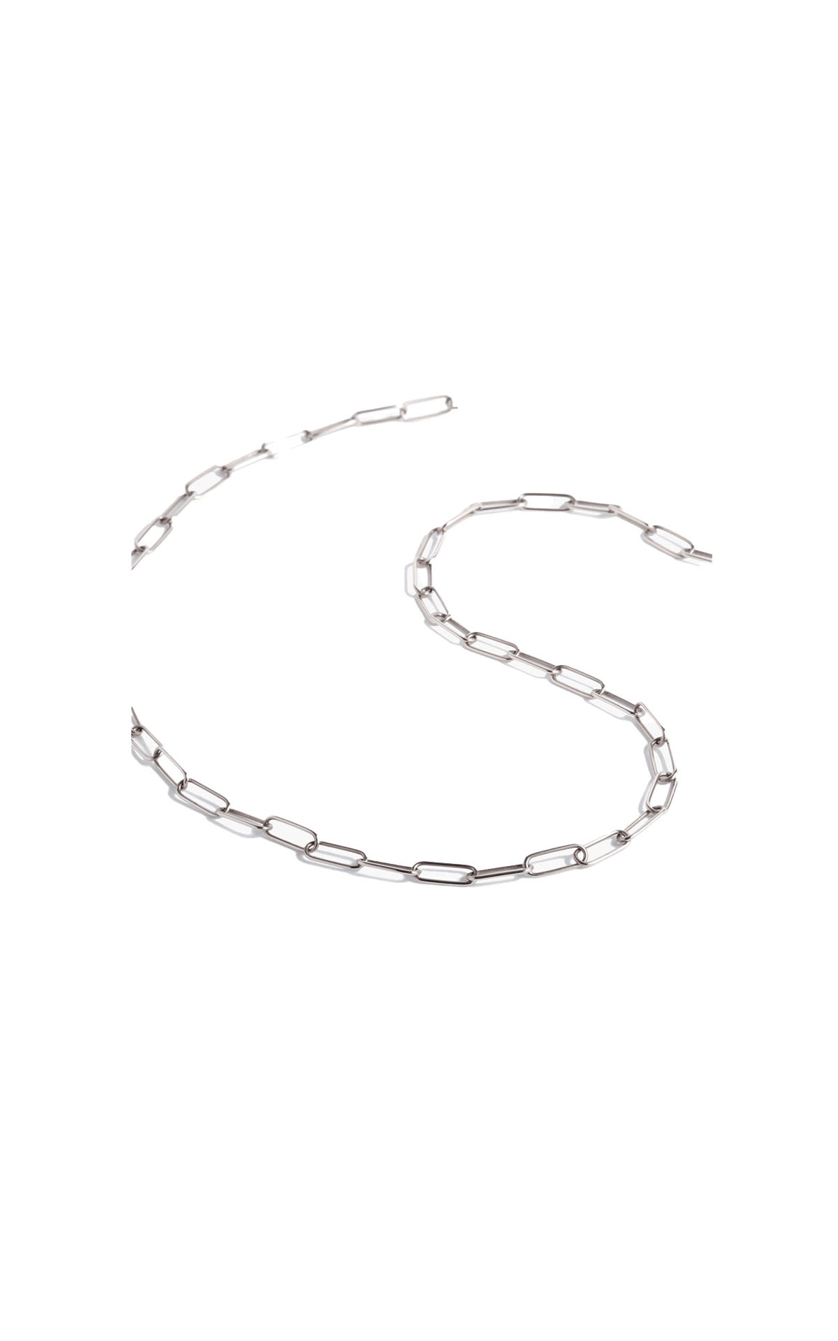 Annoushka 14ct white gold mini long cable chain 60cm from Bicester Village