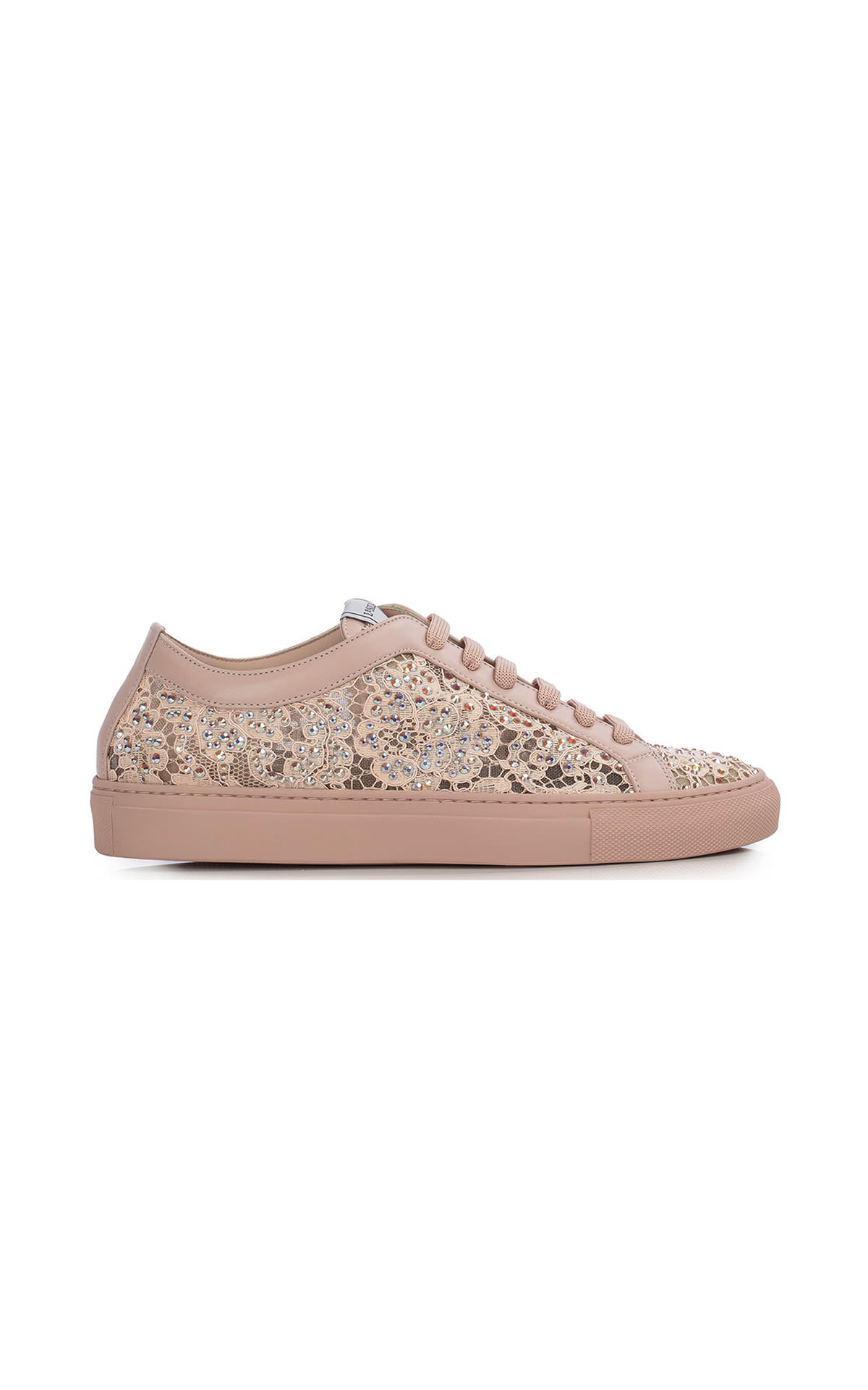 Le Silla lace and crystal sneakers