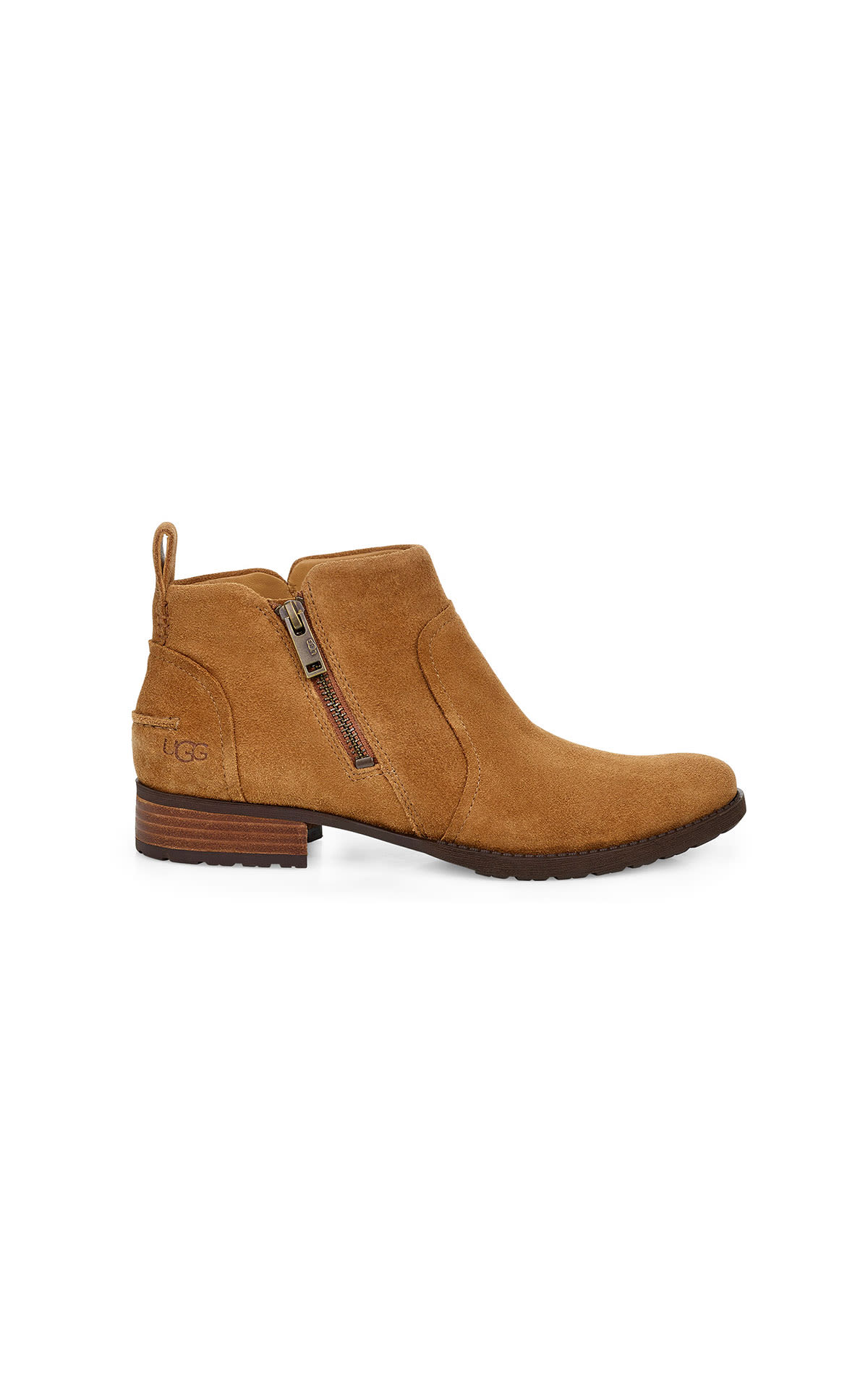 Brown ankle boots with mini heel for women UGG