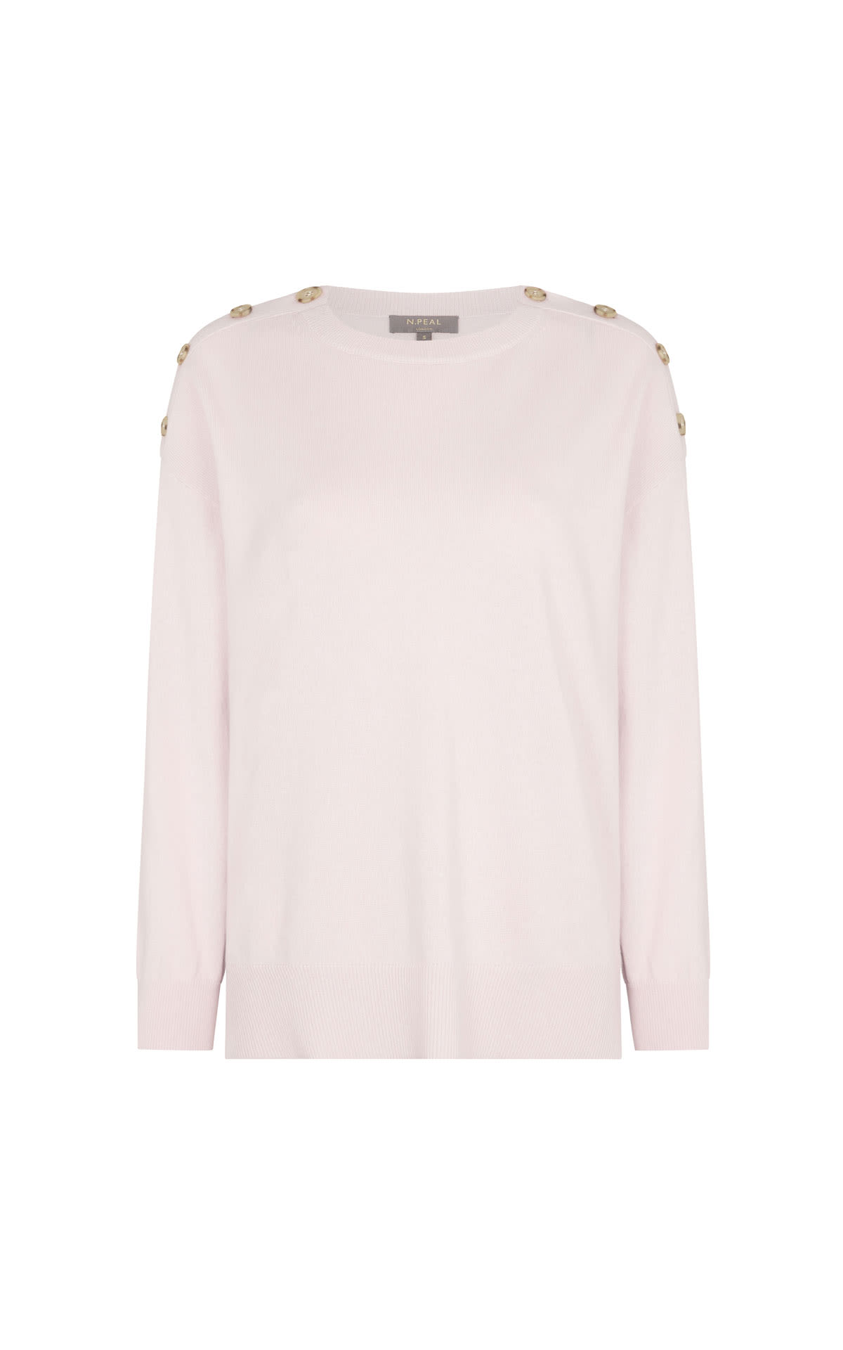 N Peal Button shoulder sweater from Bicester Village