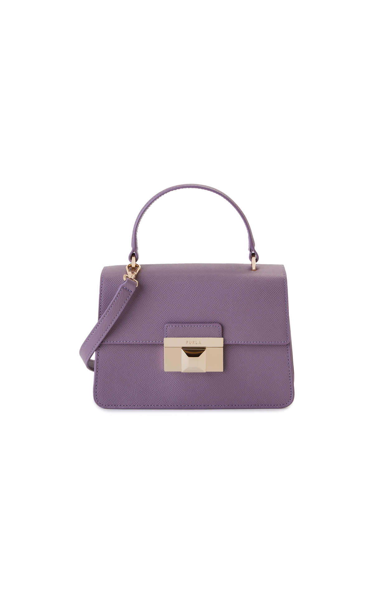 Lilac Venice bag with top handle Furla outlet barcelona la roca village