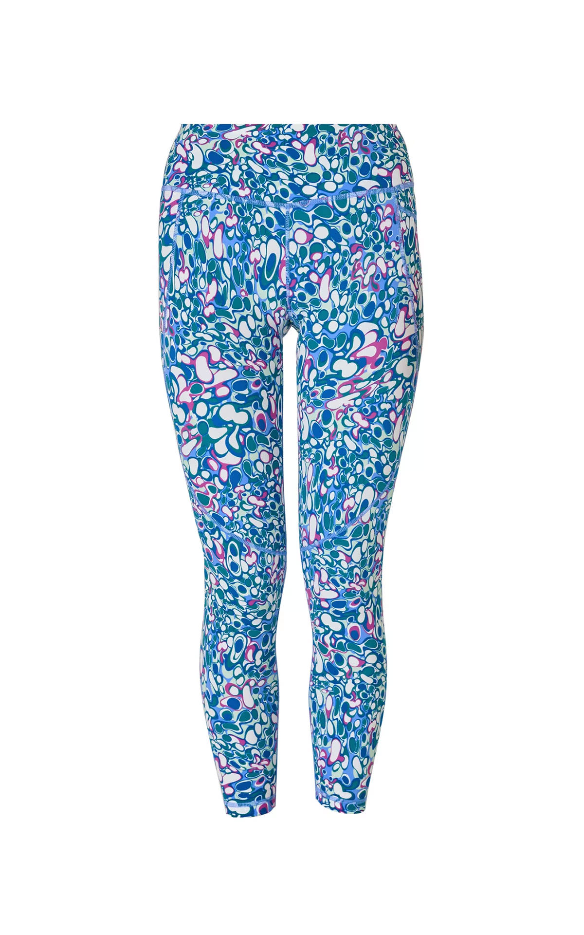 Sweaty Betty Power workout leggings blue magma print from Bicester Village