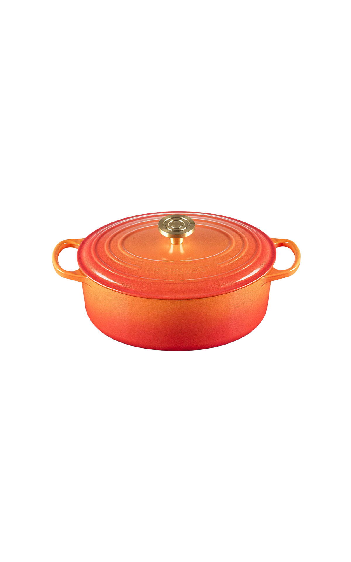 Le Creuset Flamme Dorée oval  29cm casserole from Bicester Village