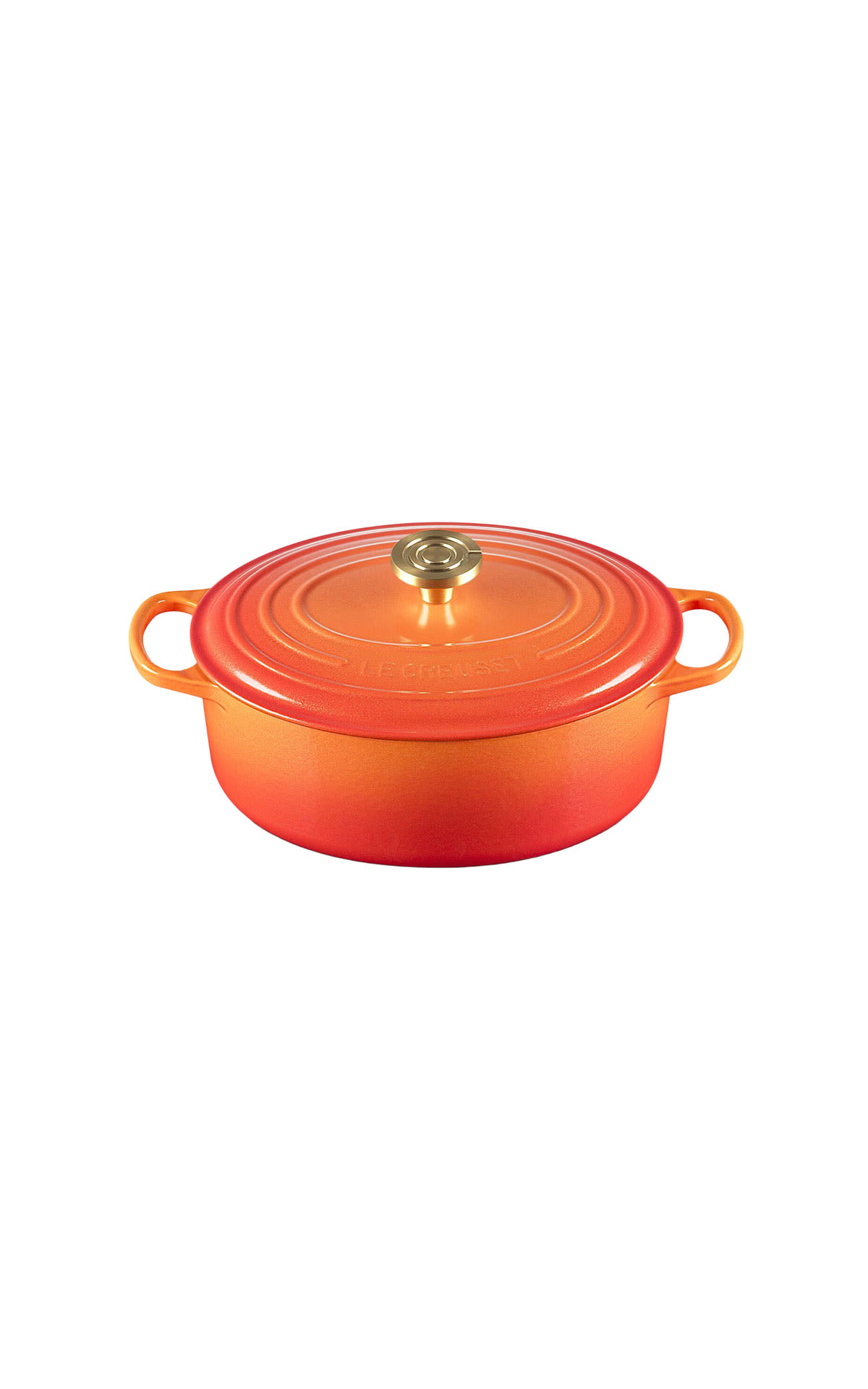 Le Creuset Flamme Dorée oval  29cm casserole from Bicester Village