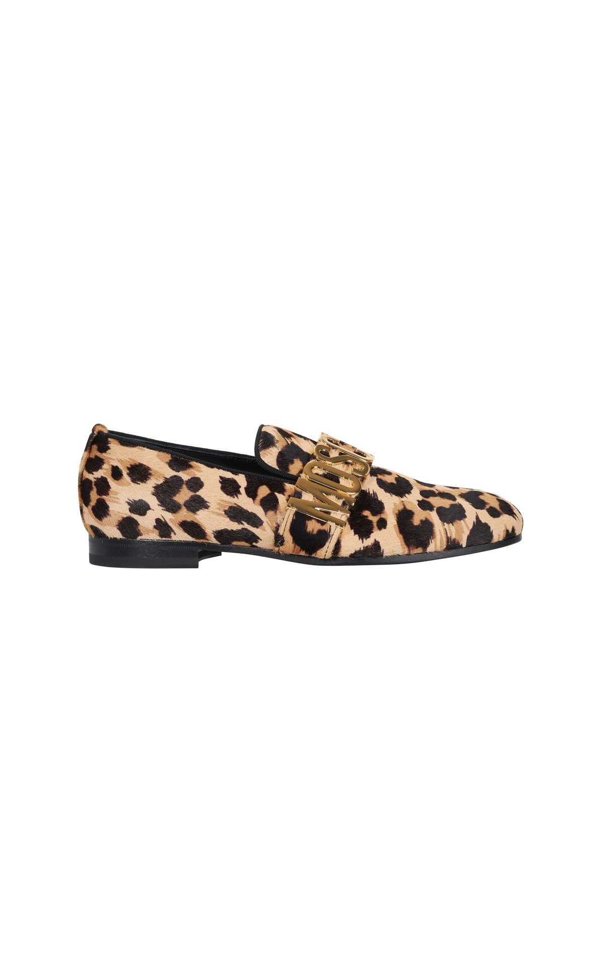 Leopard print loafers Moschino