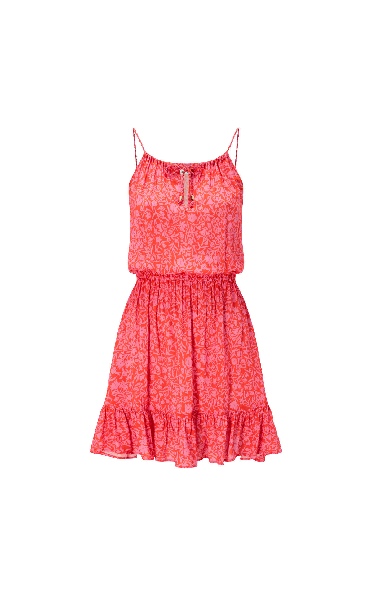 Heidi Klein Limpopo Tie Front Frill Mini Dress from Bicester Village